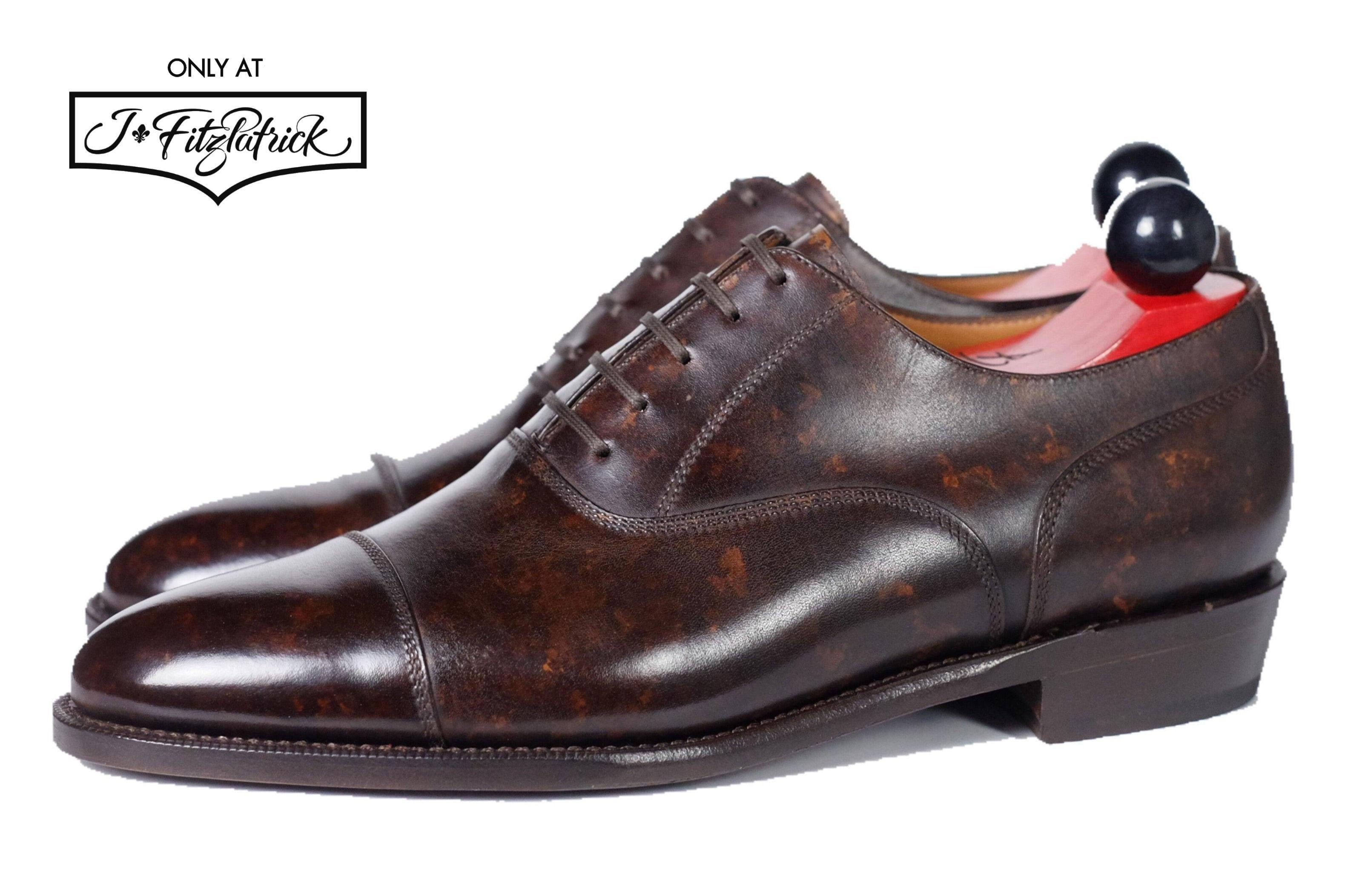 Magnolia - Dark Brown Marble Patina - PRE ORDER-Captoe Cap Toe Oxfords-J.FitzPatrick Footwear