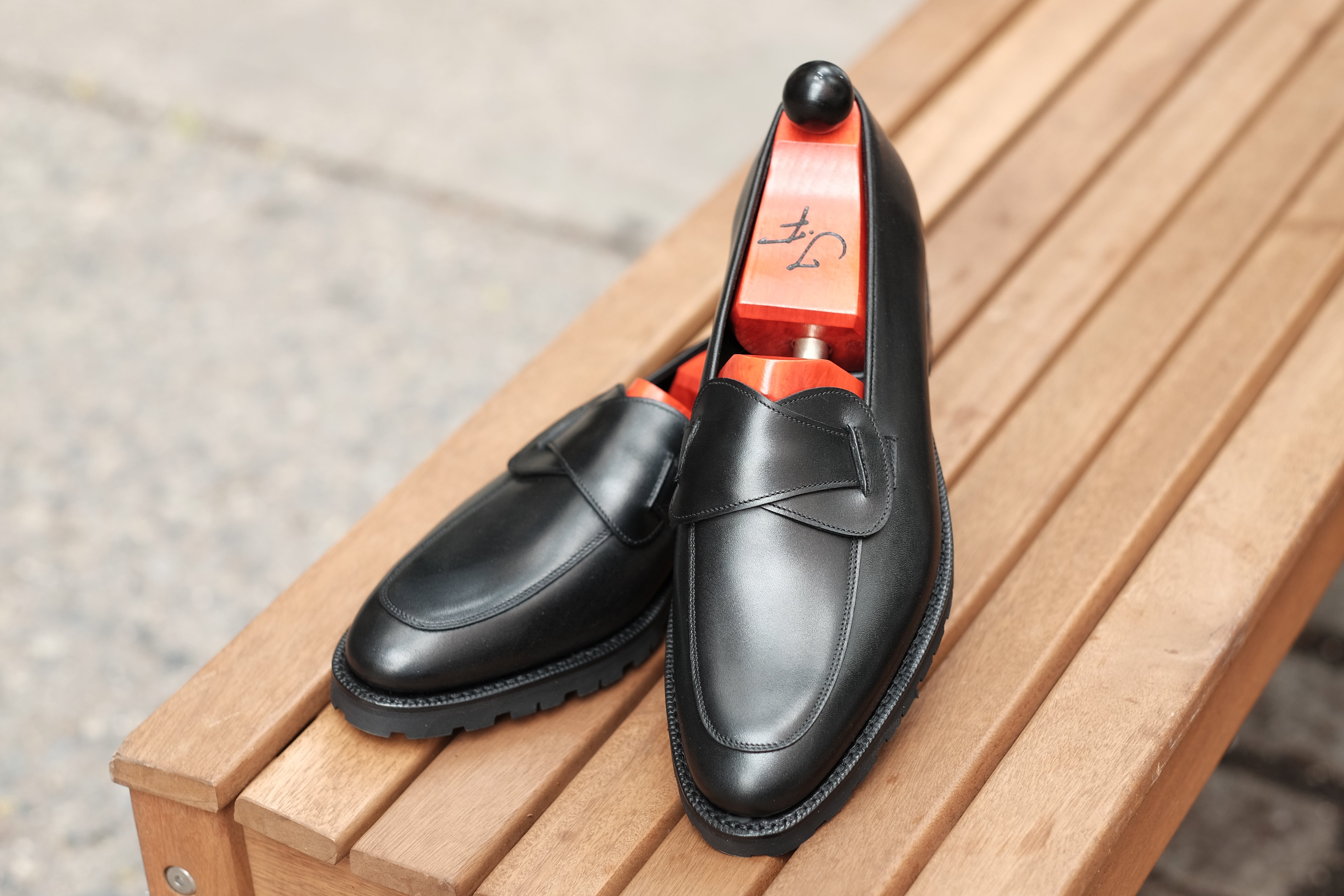 Meridian - Black Calf-Butterfly Loafers-J.FitzPatrick Footwear