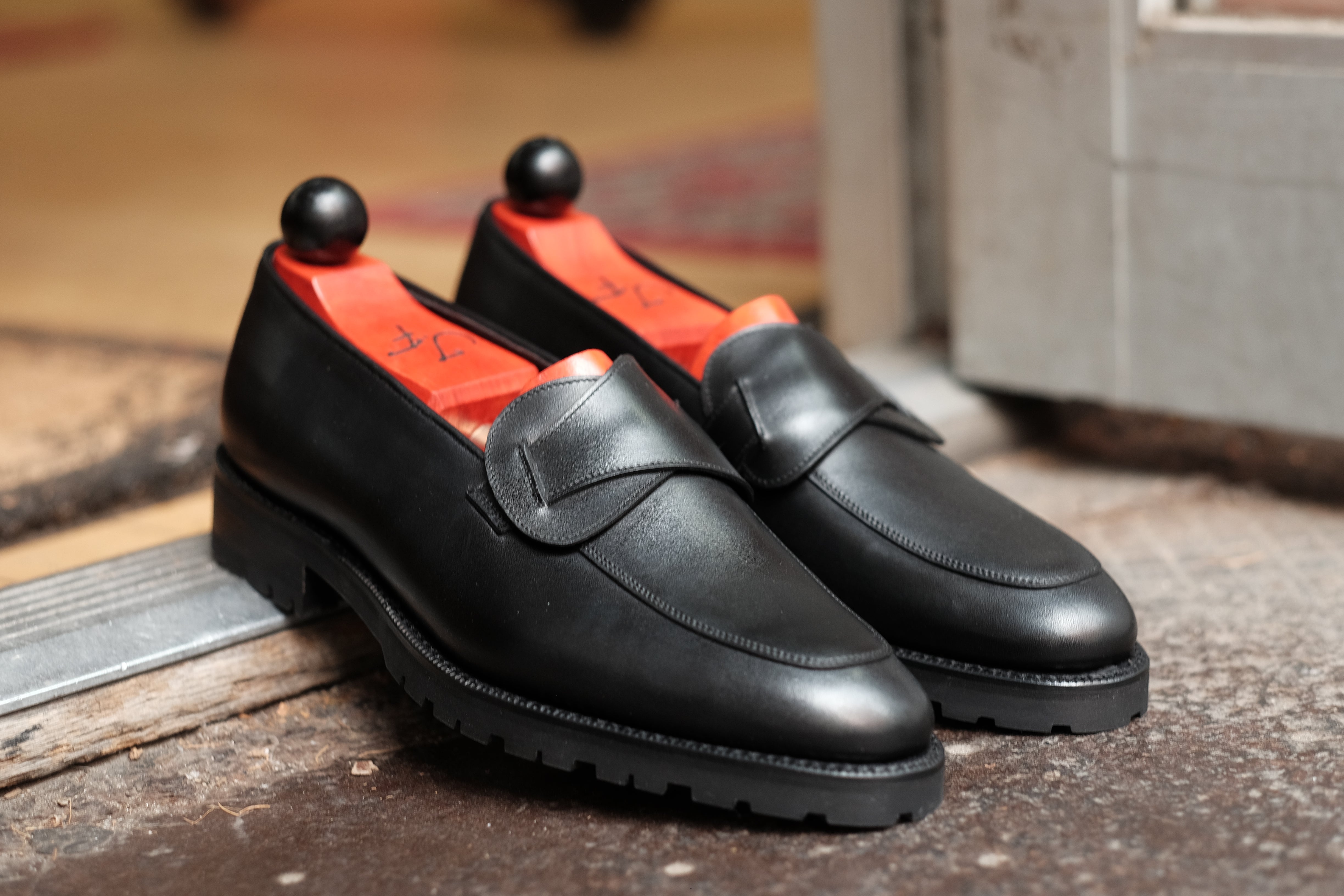 Meridian - Black Calf-Butterfly Loafers-J.FitzPatrick Footwear