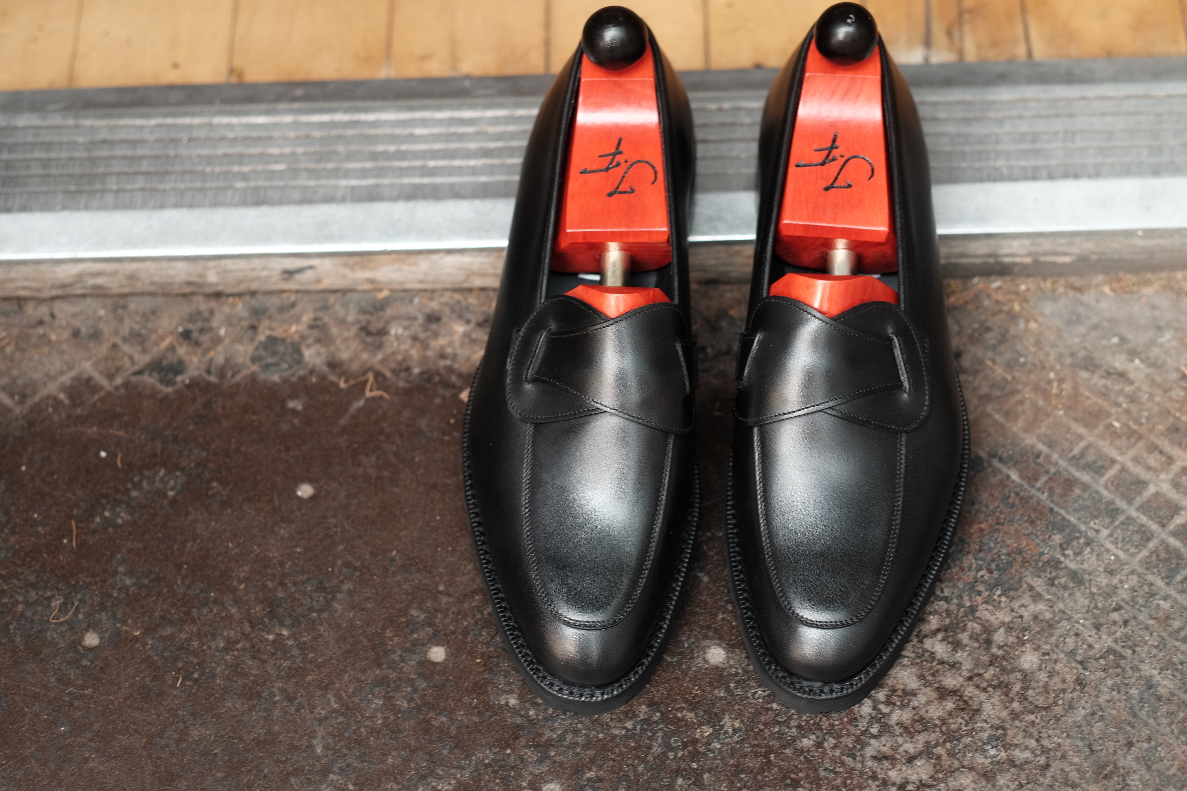 Meridian - Black Calf-Butterfly Loafers-J.FitzPatrick Footwear