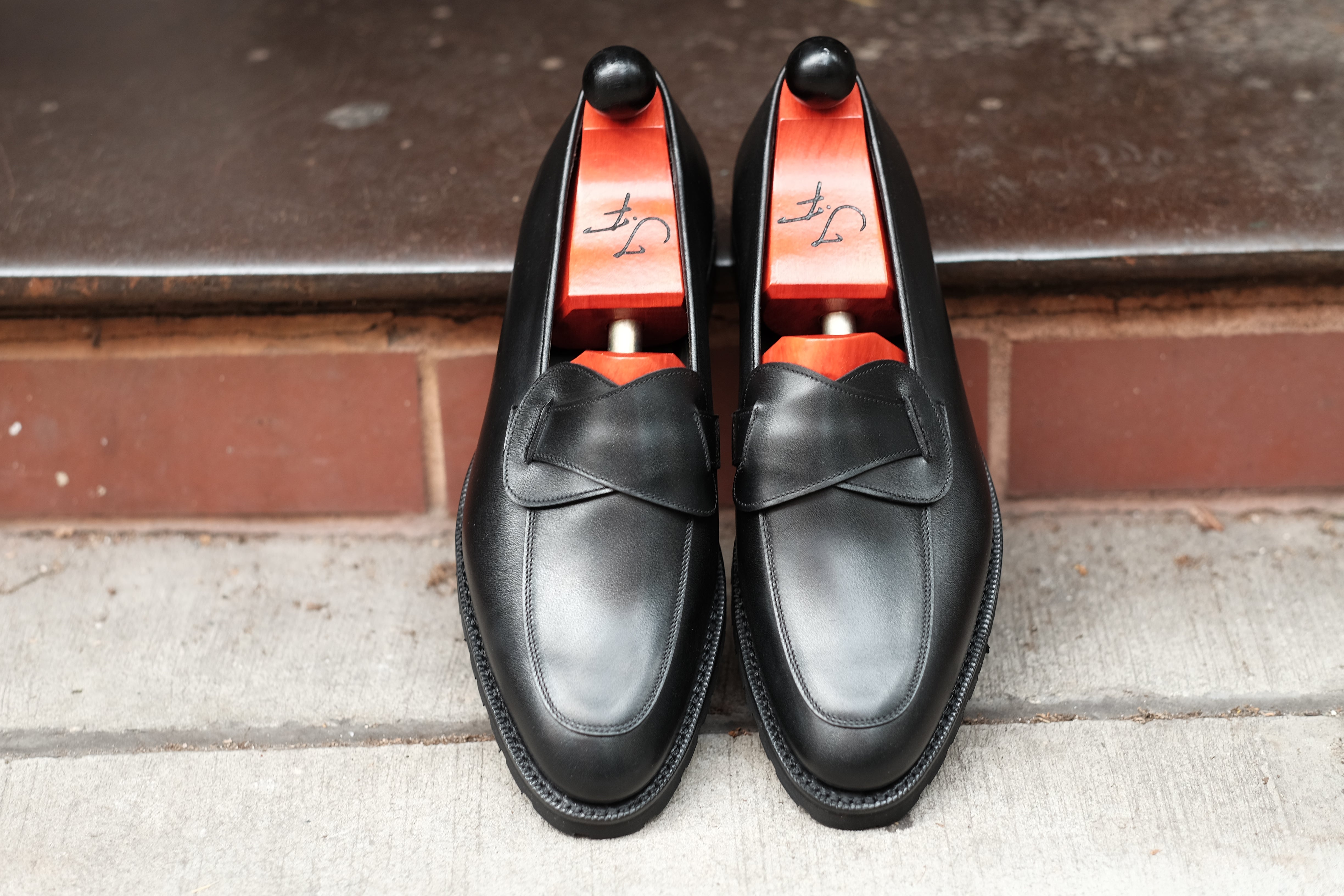Meridian - Black Calf-Butterfly Loafers-J.FitzPatrick Footwear