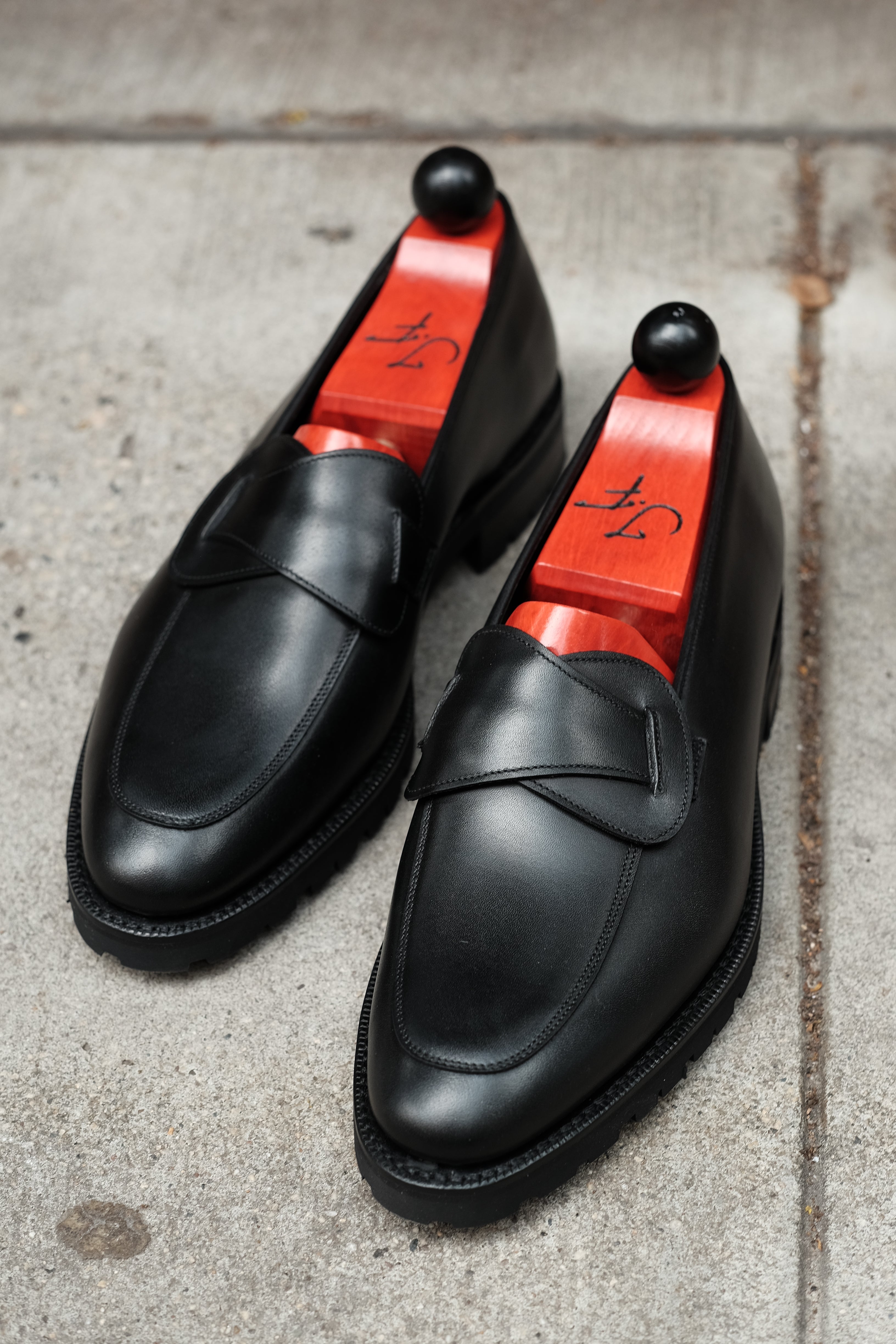 Meridian - Black Calf-Butterfly Loafers-J.FitzPatrick Footwear