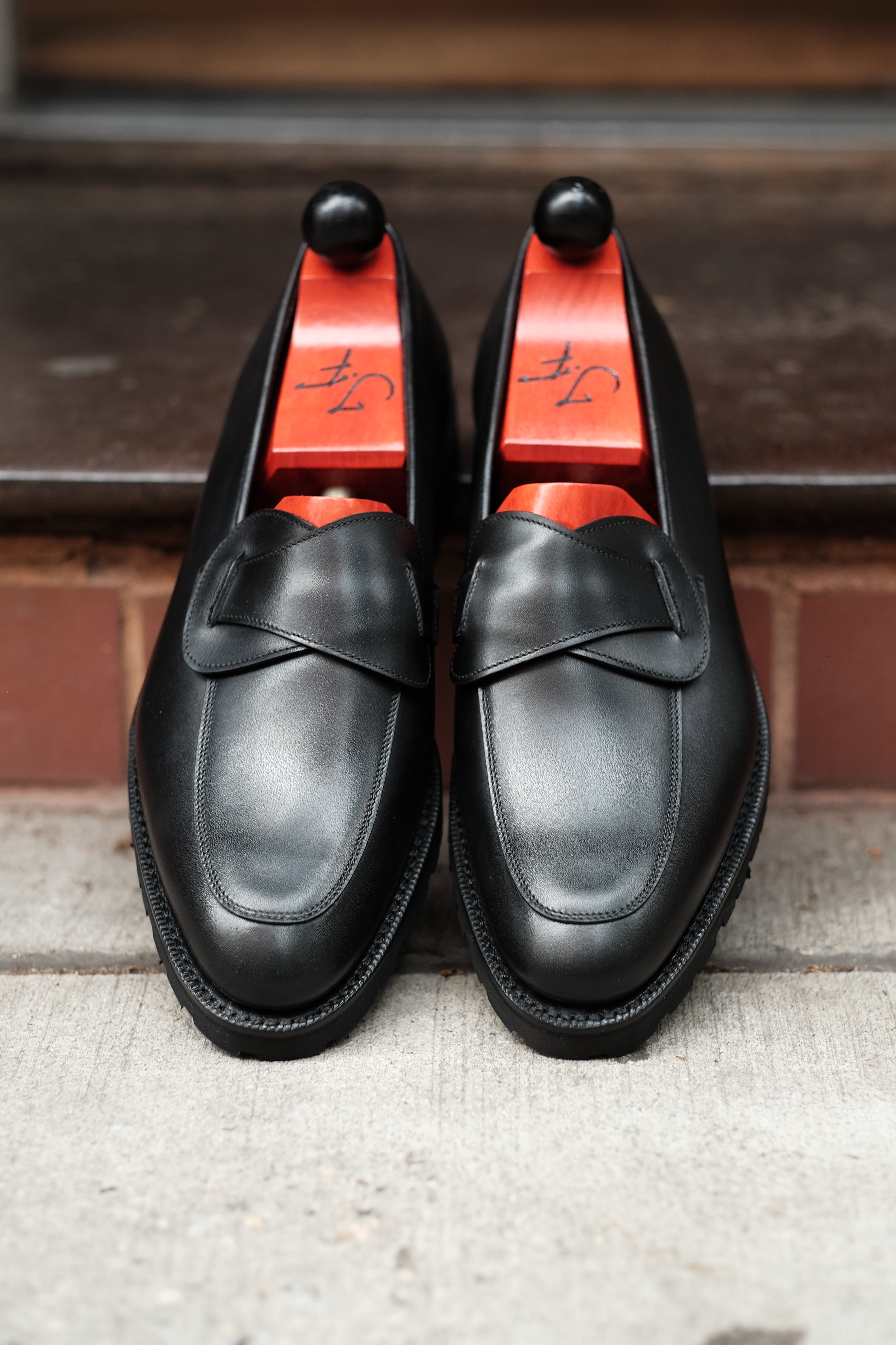 Meridian - Black Calf-Butterfly Loafers-J.FitzPatrick Footwear