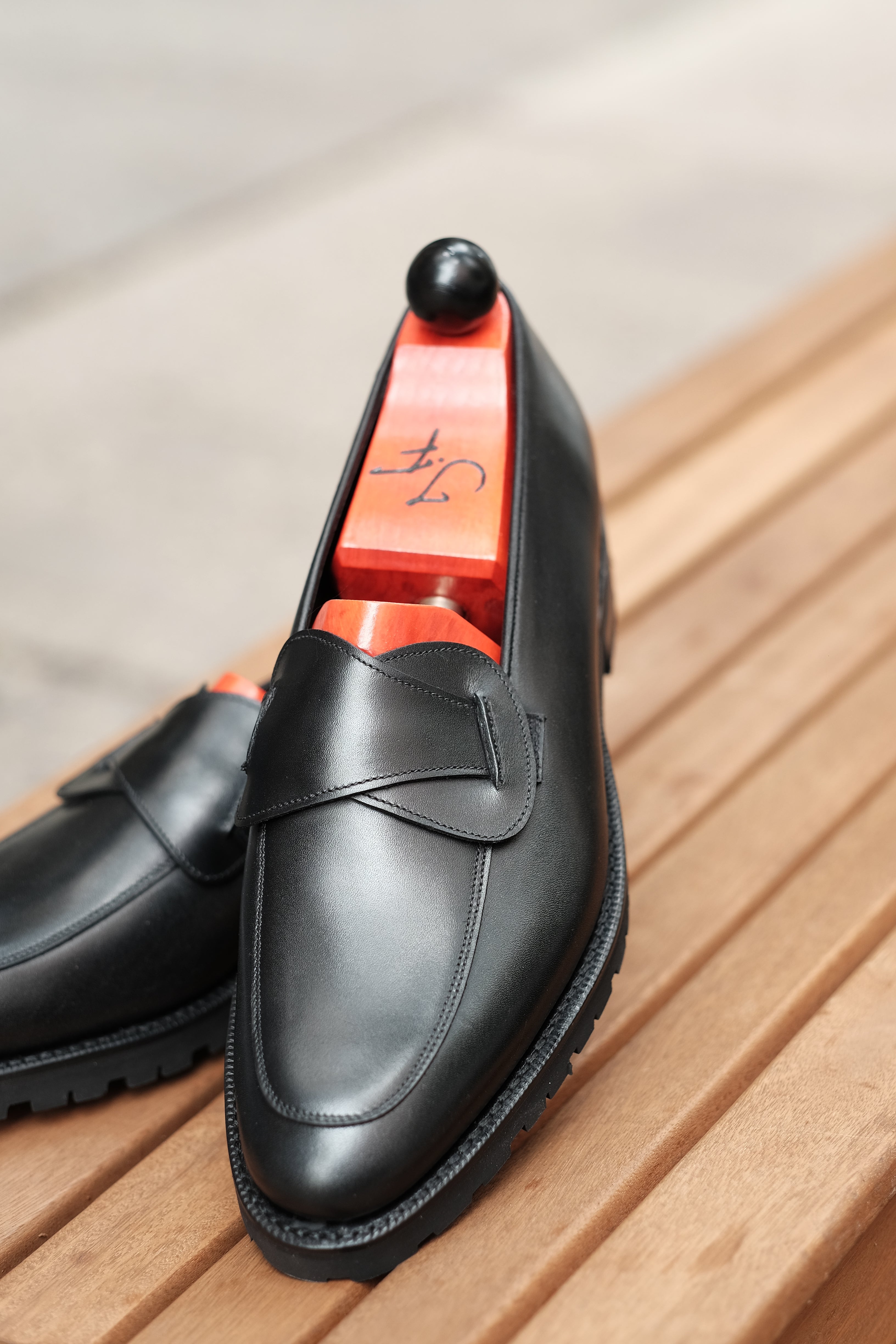 Meridian - Black Calf-Butterfly Loafers-J.FitzPatrick Footwear
