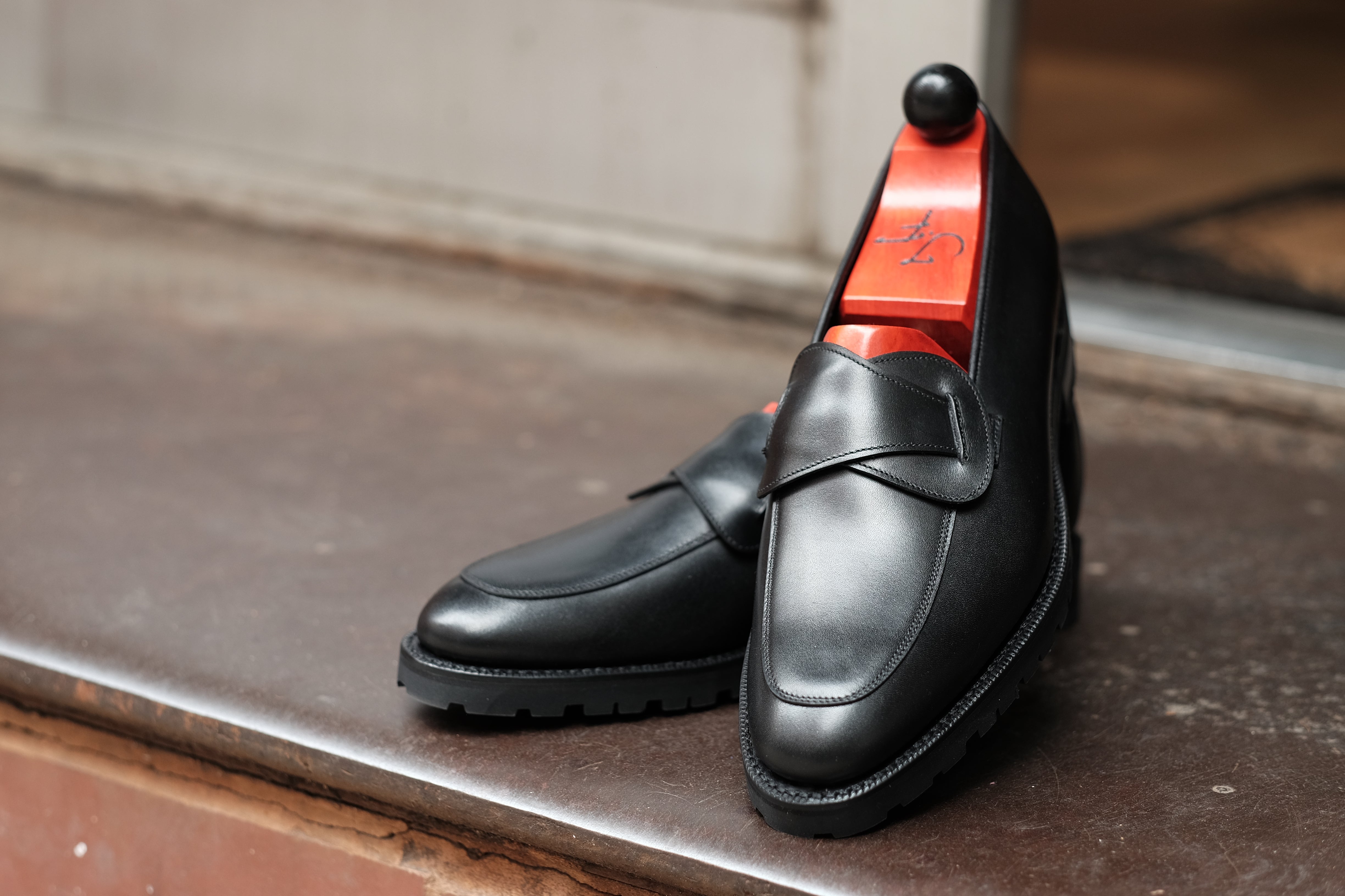 Meridian - Black Calf-Butterfly Loafers-J.FitzPatrick Footwear