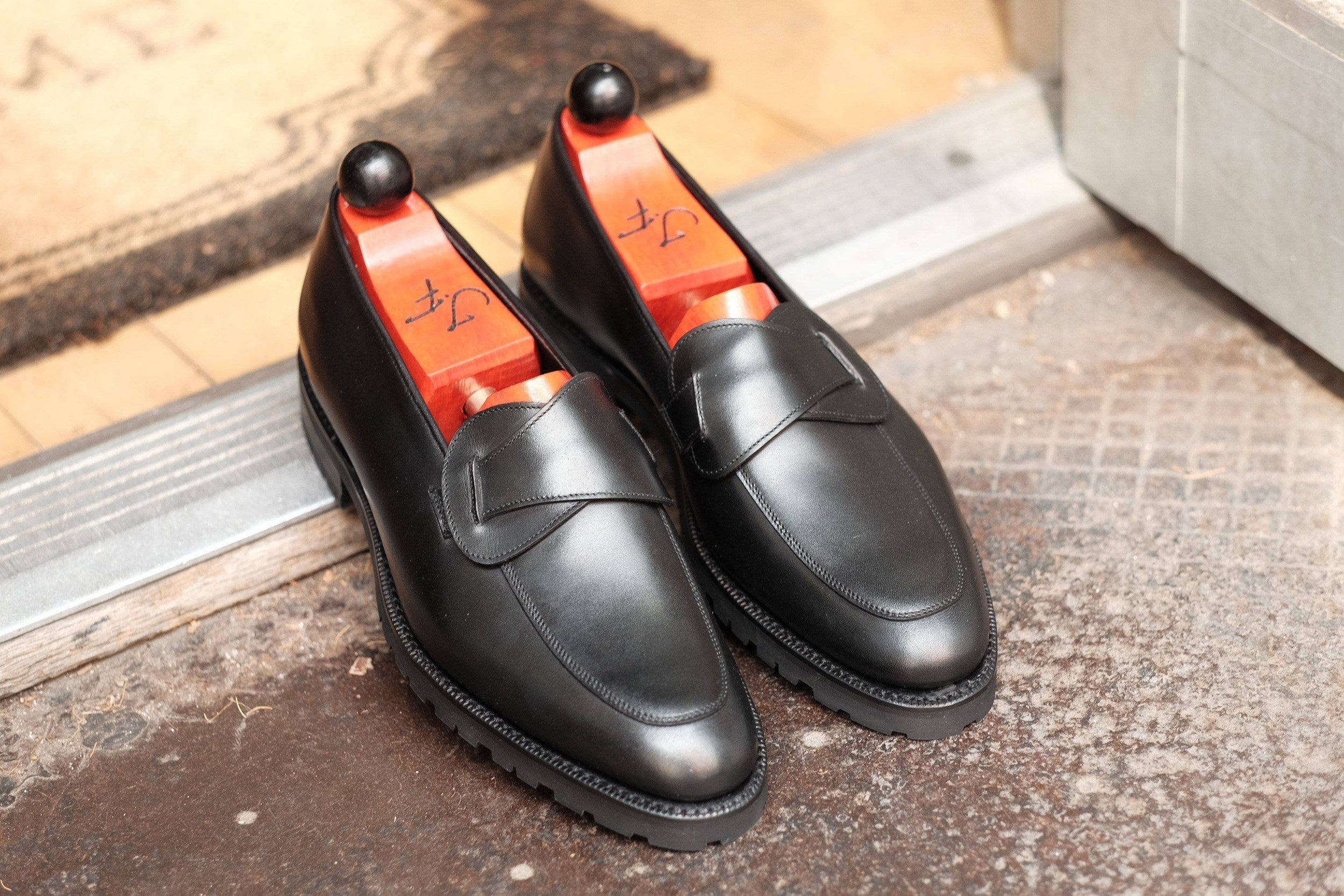 Meridian - Black Calf-Butterfly Loafers-J.FitzPatrick Footwear