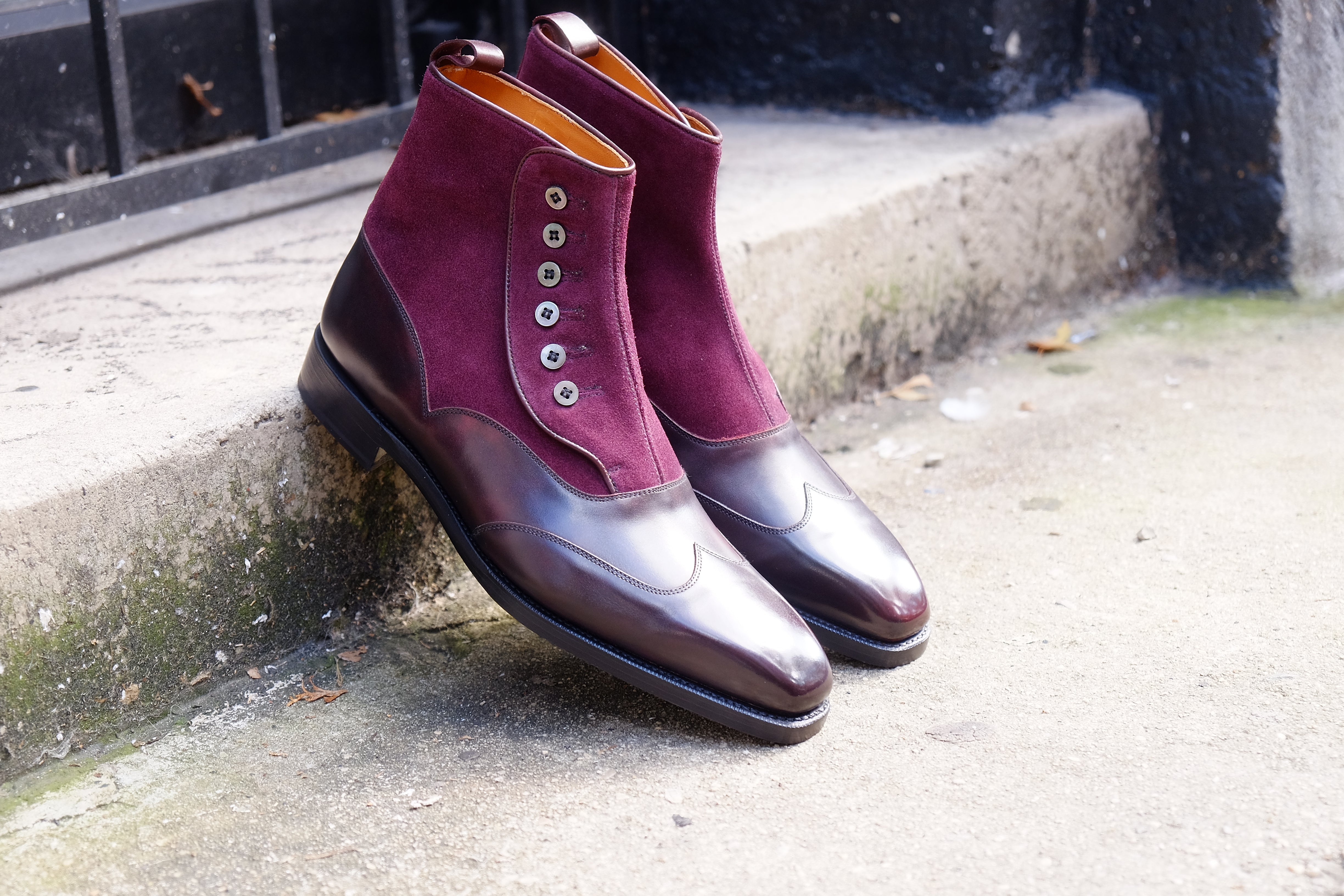 Northbend - MTO - Plum Museum Calf / Regal Purple Suede - MGF Last - Single Leather Sole-Made To Order-J.FitzPatrick Footwear