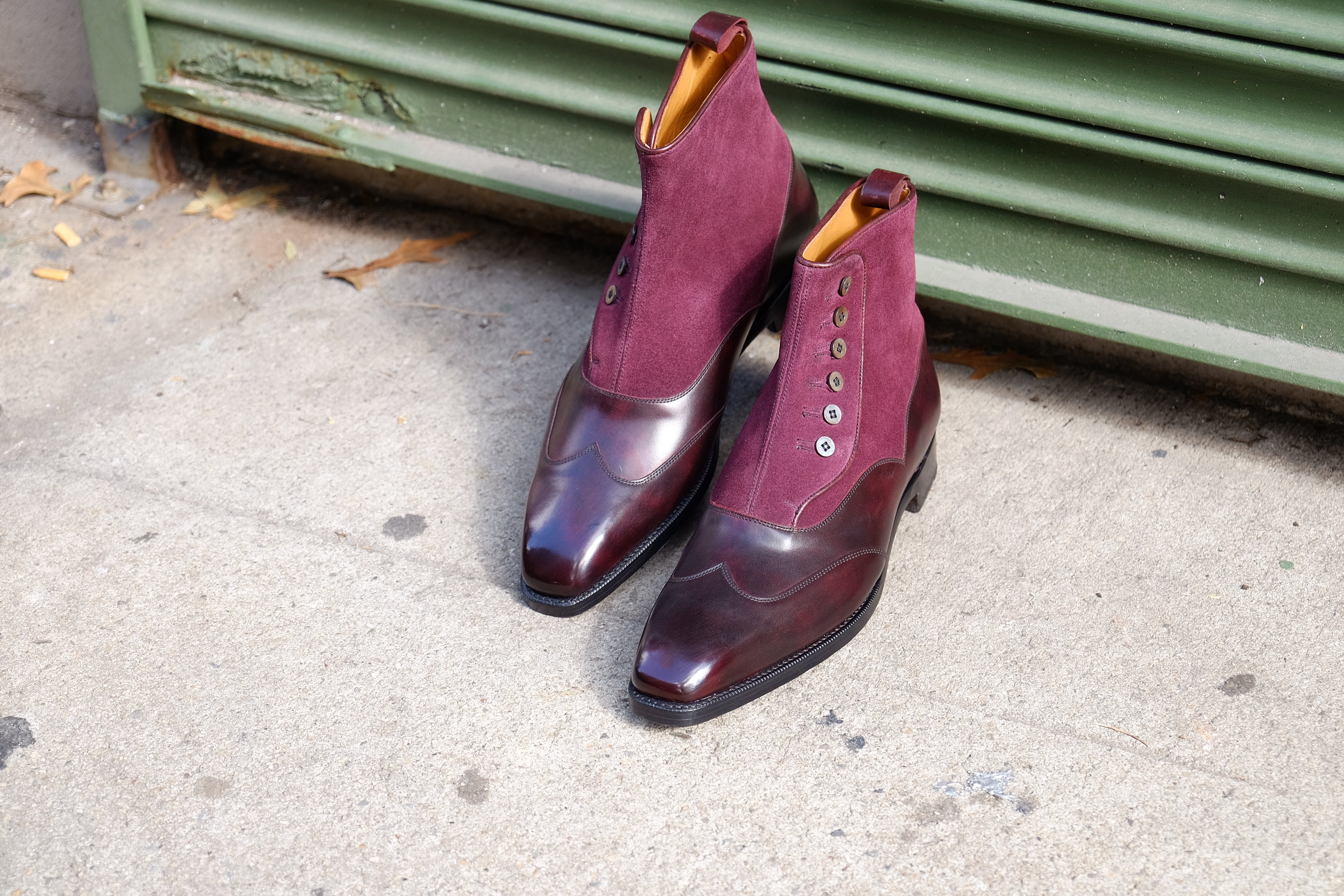 Northbend - MTO - Plum Museum Calf / Regal Purple Suede - MGF Last - Single Leather Sole-Made To Order-J.FitzPatrick Footwear