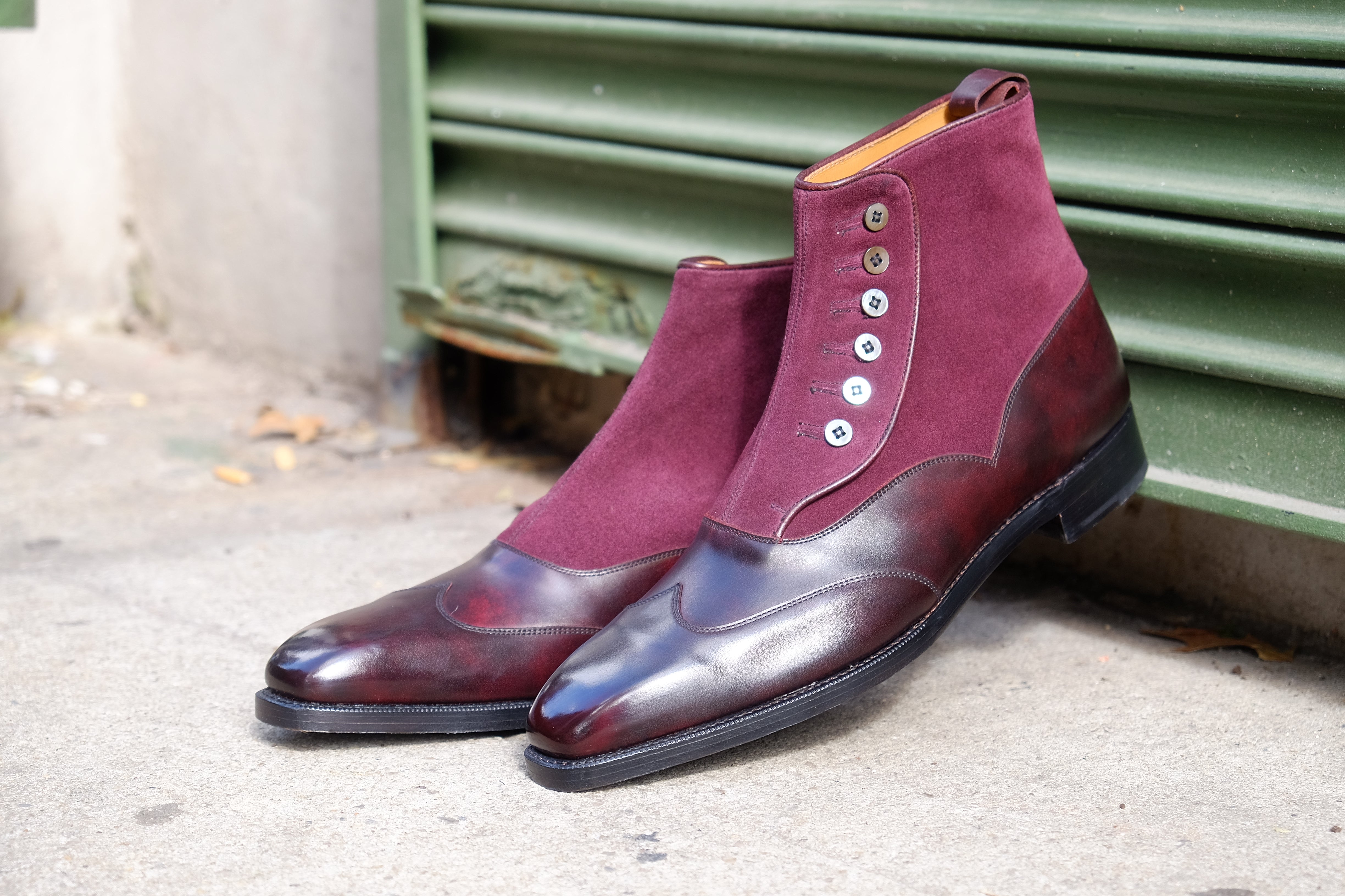 Northbend - MTO - Plum Museum Calf / Regal Purple Suede - MGF Last - Single Leather Sole-Made To Order-J.FitzPatrick Footwear