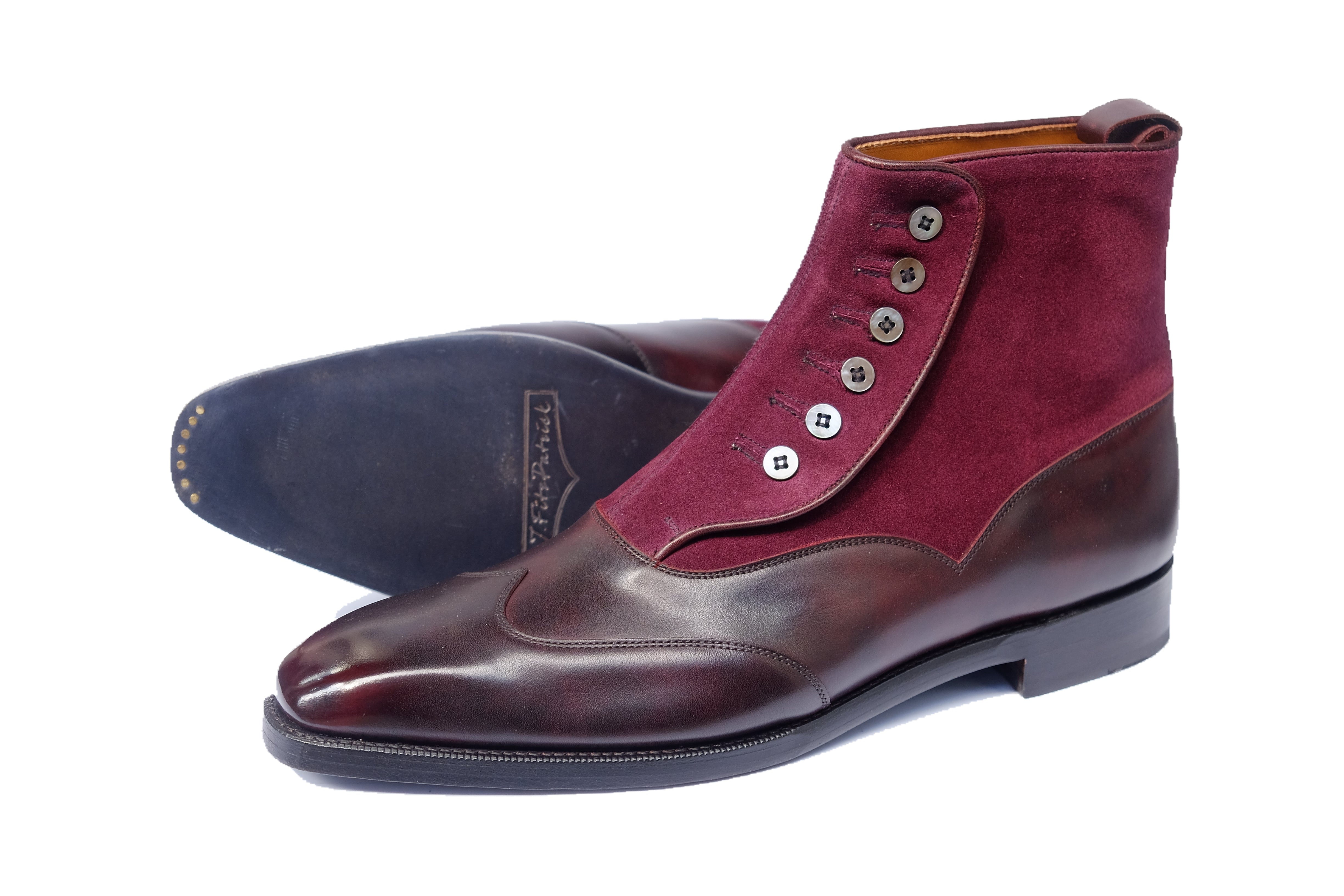 Northbend - MTO - Plum Museum Calf / Regal Purple Suede - MGF Last - Single Leather Sole-Made To Order-J.FitzPatrick Footwear