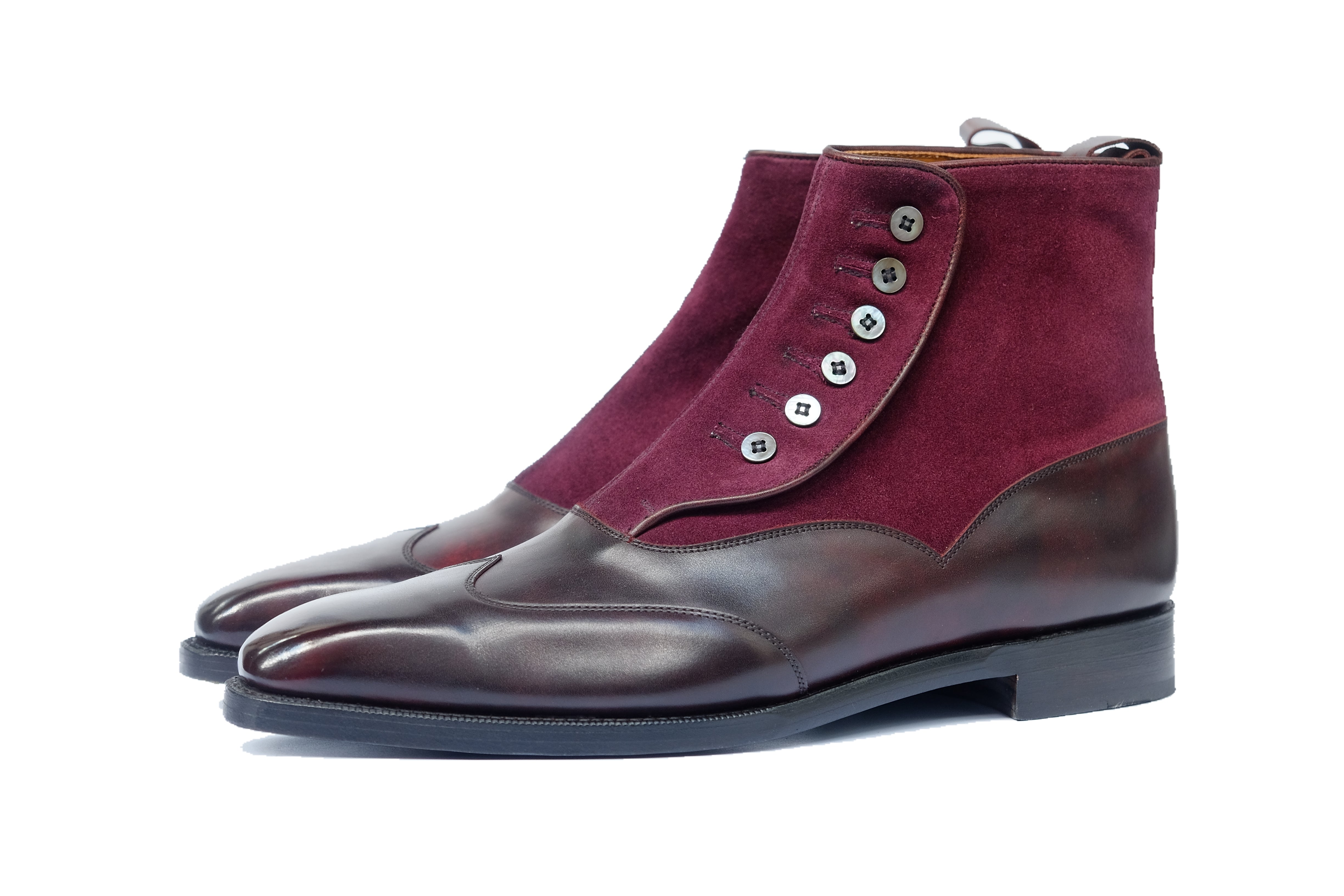 Northbend - MTO - Plum Museum Calf / Regal Purple Suede - MGF Last - Single Leather Sole-Made To Order-J.FitzPatrick Footwear