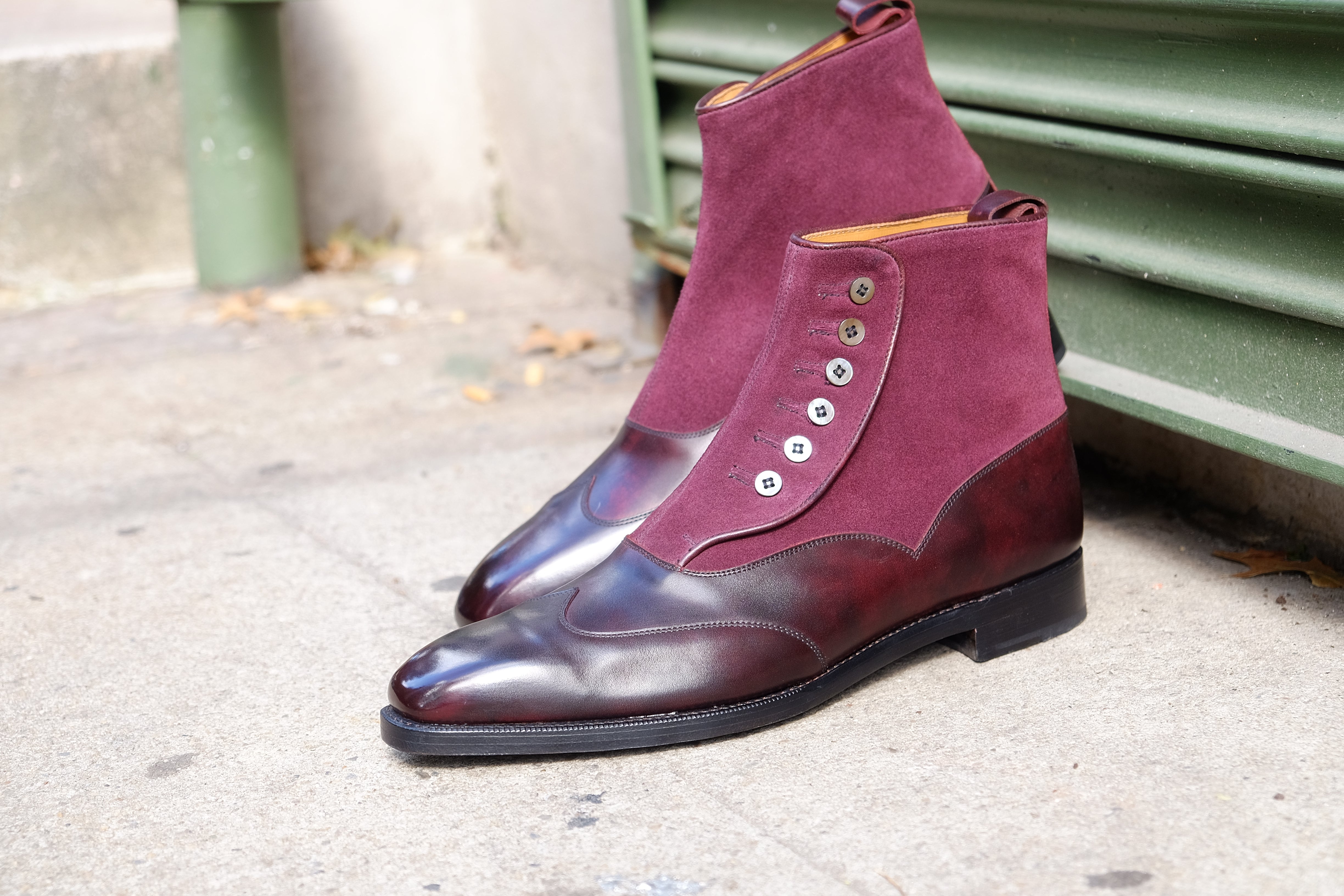Northbend - MTO - Plum Museum Calf / Regal Purple Suede - MGF Last - Single Leather Sole-Made To Order-J.FitzPatrick Footwear