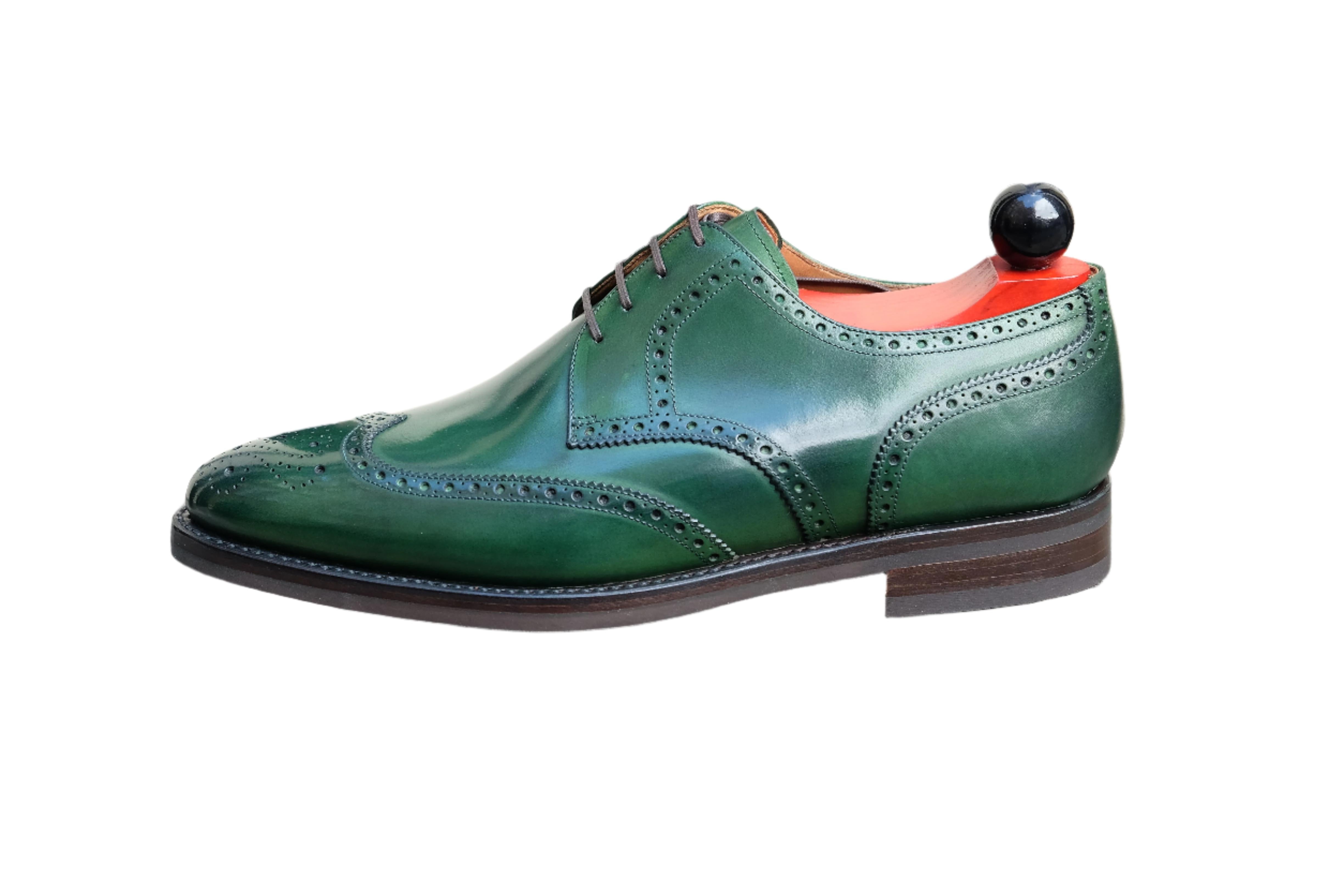 Northgate - MTO - Forest Green Calf-Made To Order Derbies Derby Wingtip Brogue-J.FitzPatrick Footwear