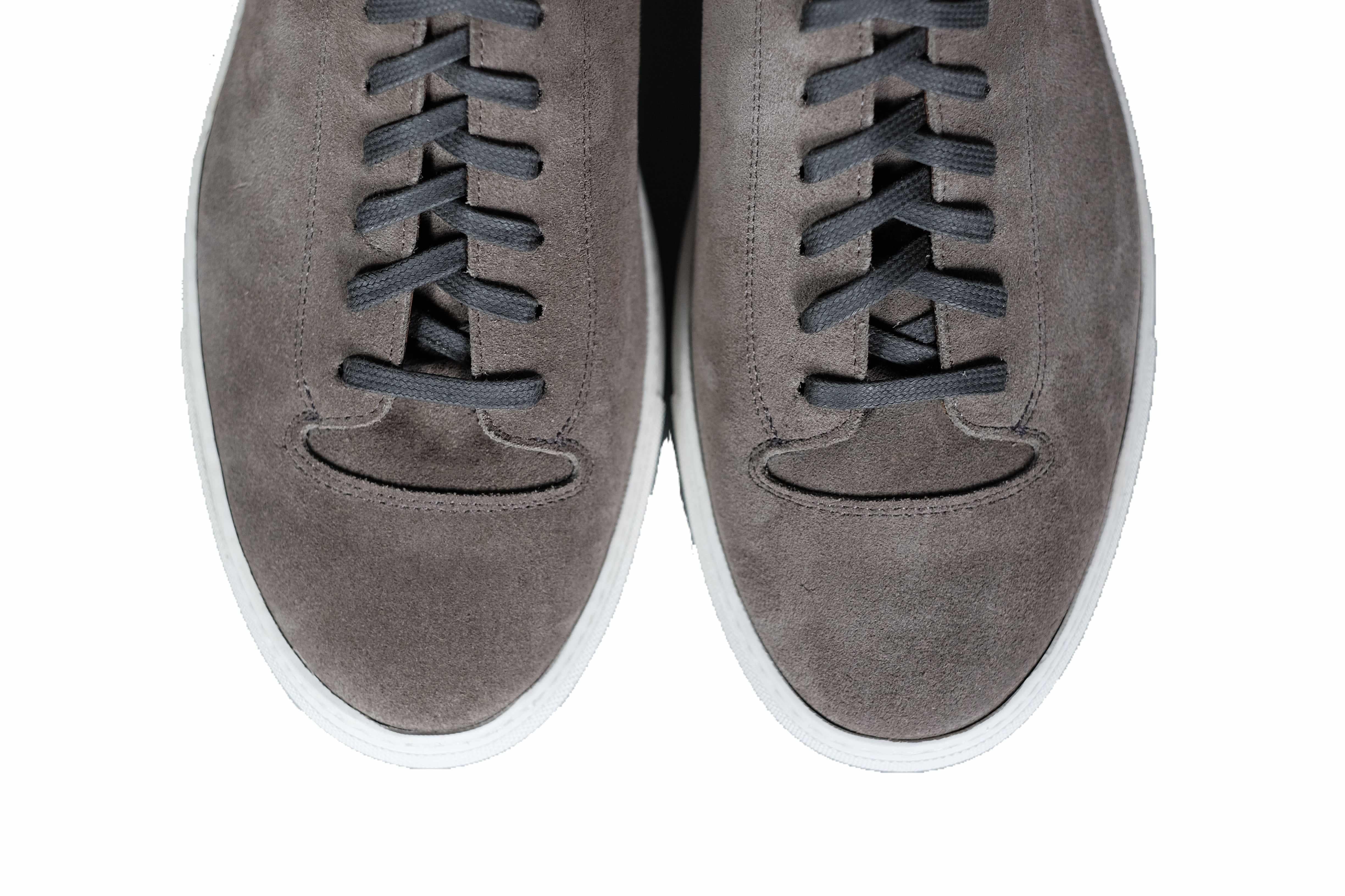 Olympia - Cloud Suede / White Sole-Plimsoll Lace Up Laceup Sneakers-J.FitzPatrick Footwear