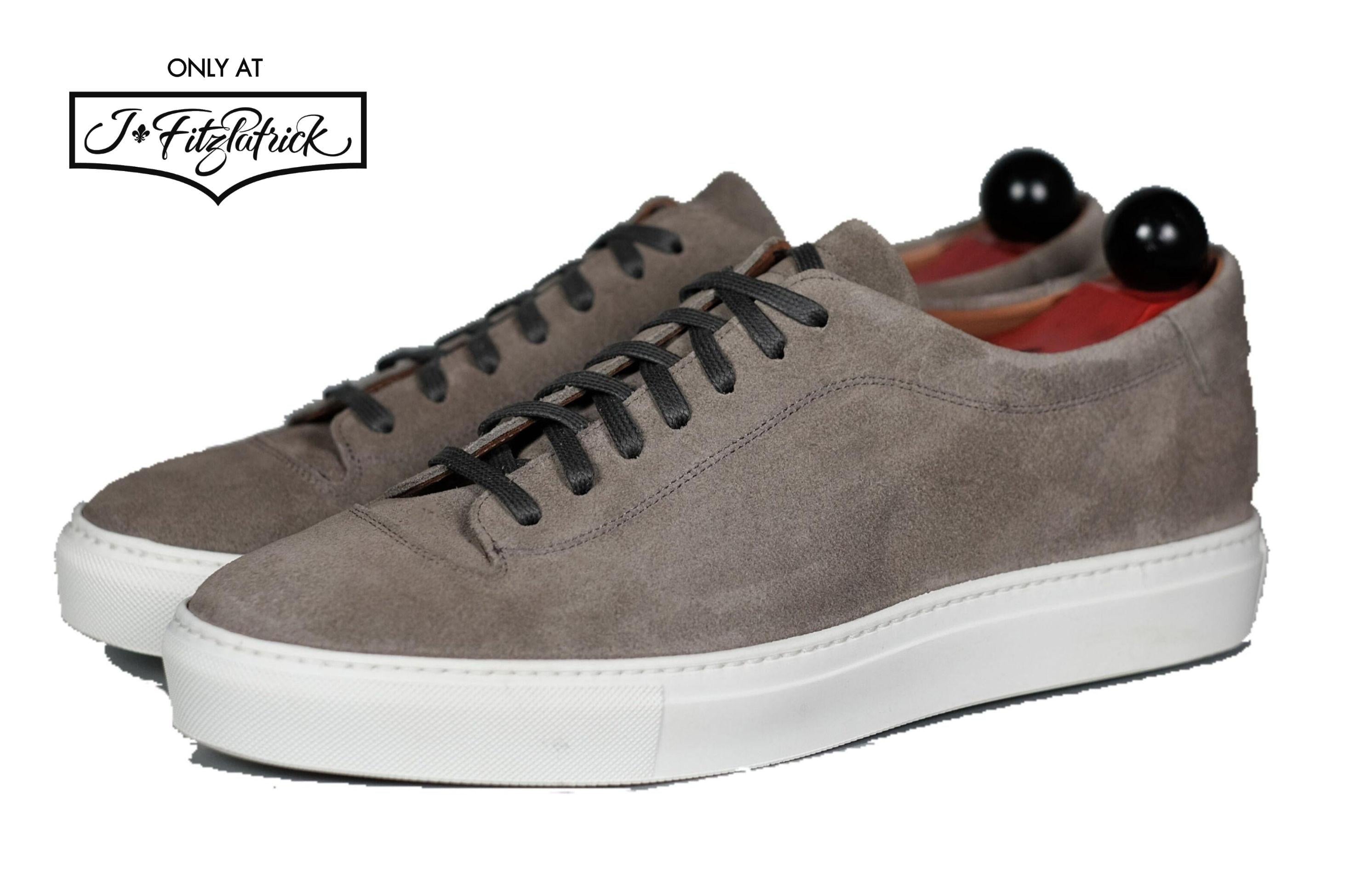 Olympia - Cloud Suede / White Sole-Plimsoll Lace Up Laceup Sneakers-J.FitzPatrick Footwear