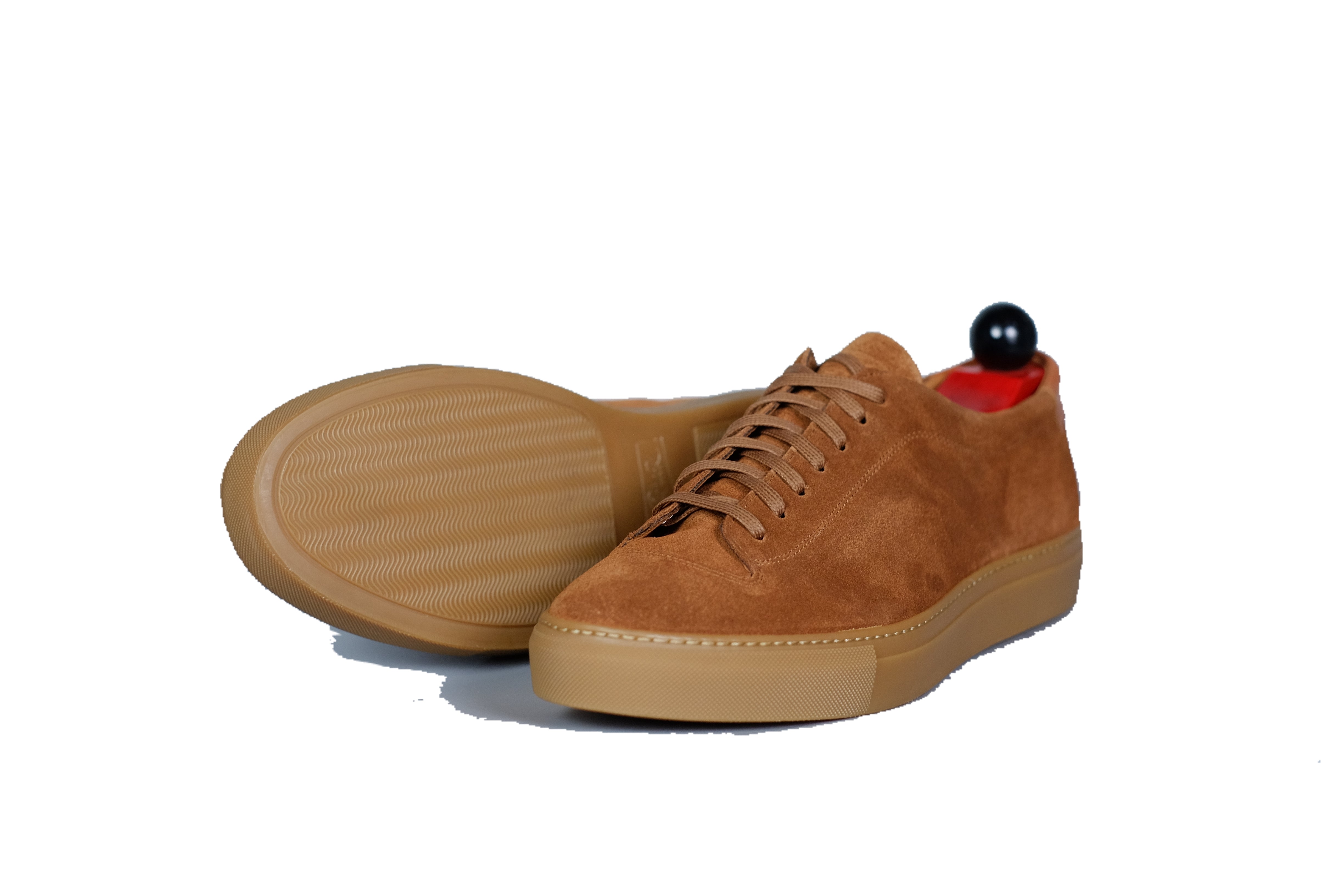 Olympia - Cumin Suede / Gum Sole-Plimsoll Lace Up Laceup Sneakers-J.FitzPatrick Footwear