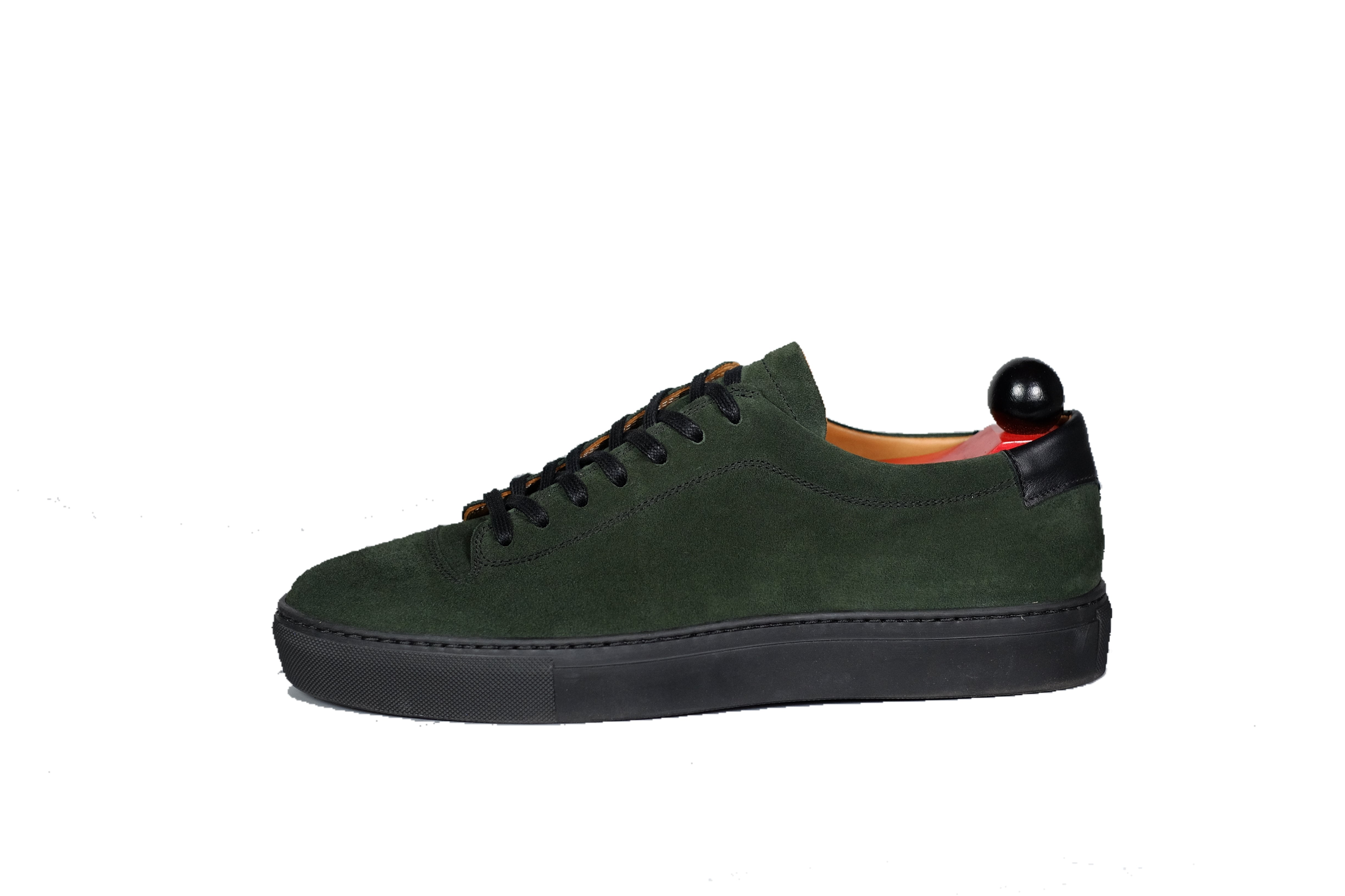 Olympia - Kale Suede / Black Sole-Plimsoll Lace Up Laceup Sneakers-J.FitzPatrick Footwear