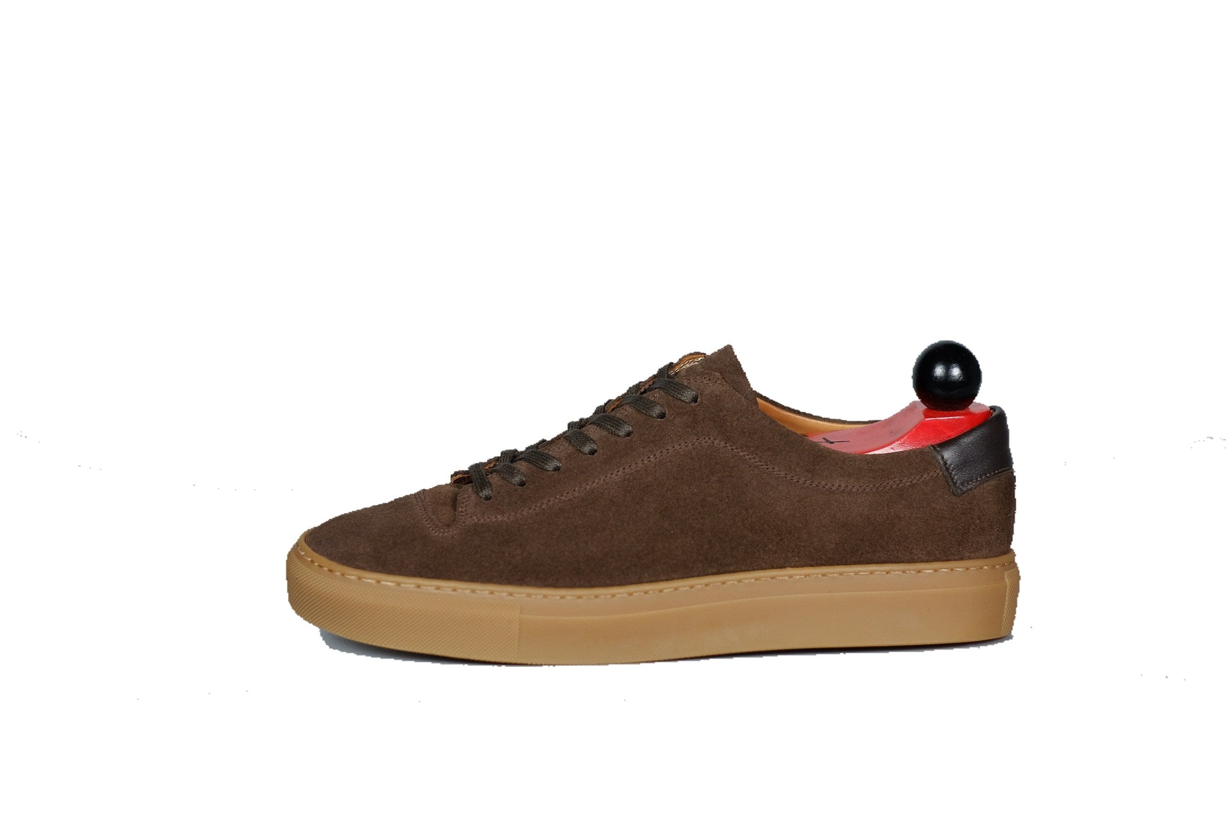 Olympia - Mocha Suede / Gum Sole-Plimsoll Lace Up Laceup Sneakers-J.FitzPatrick Footwear