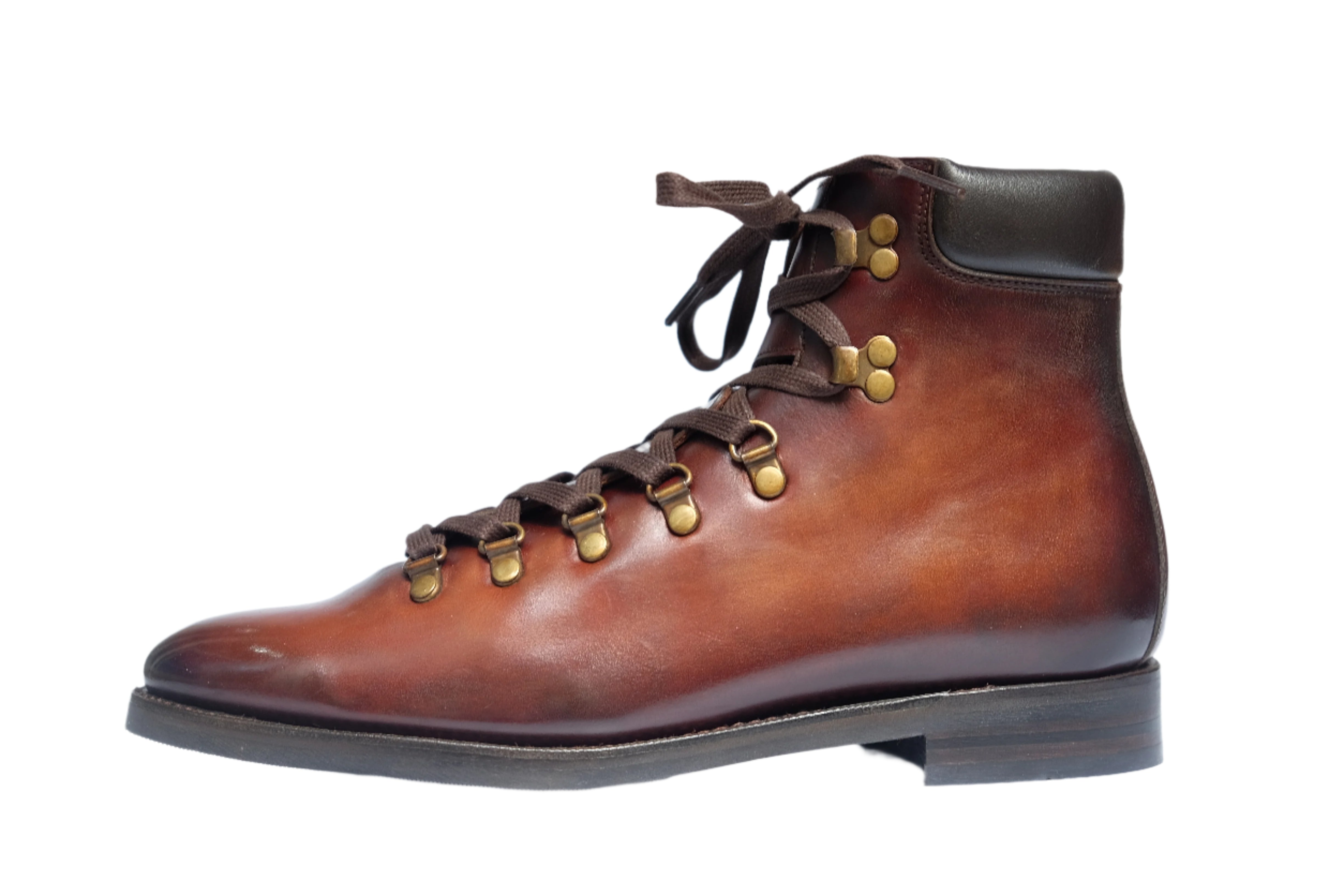 Patina Antique Brown - MTO - Snoqualmie-Made To Order Alpine Hiker Boot Custom Patina-J.FitzPatrick Footwear