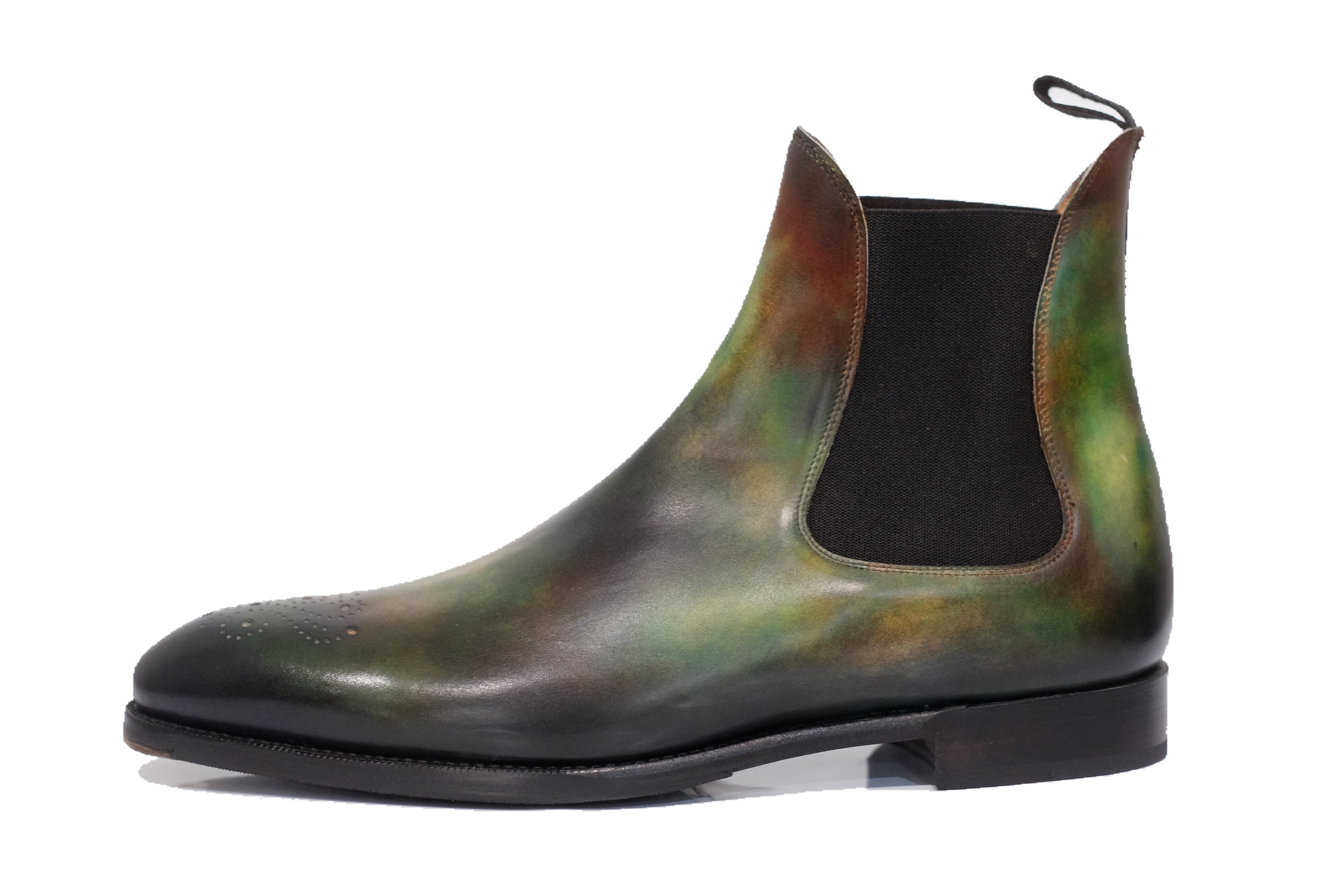Patina Basilic - MTO - Highland-Made To Order Chelsea Boot Custom Patina-J.FitzPatrick Footwear
