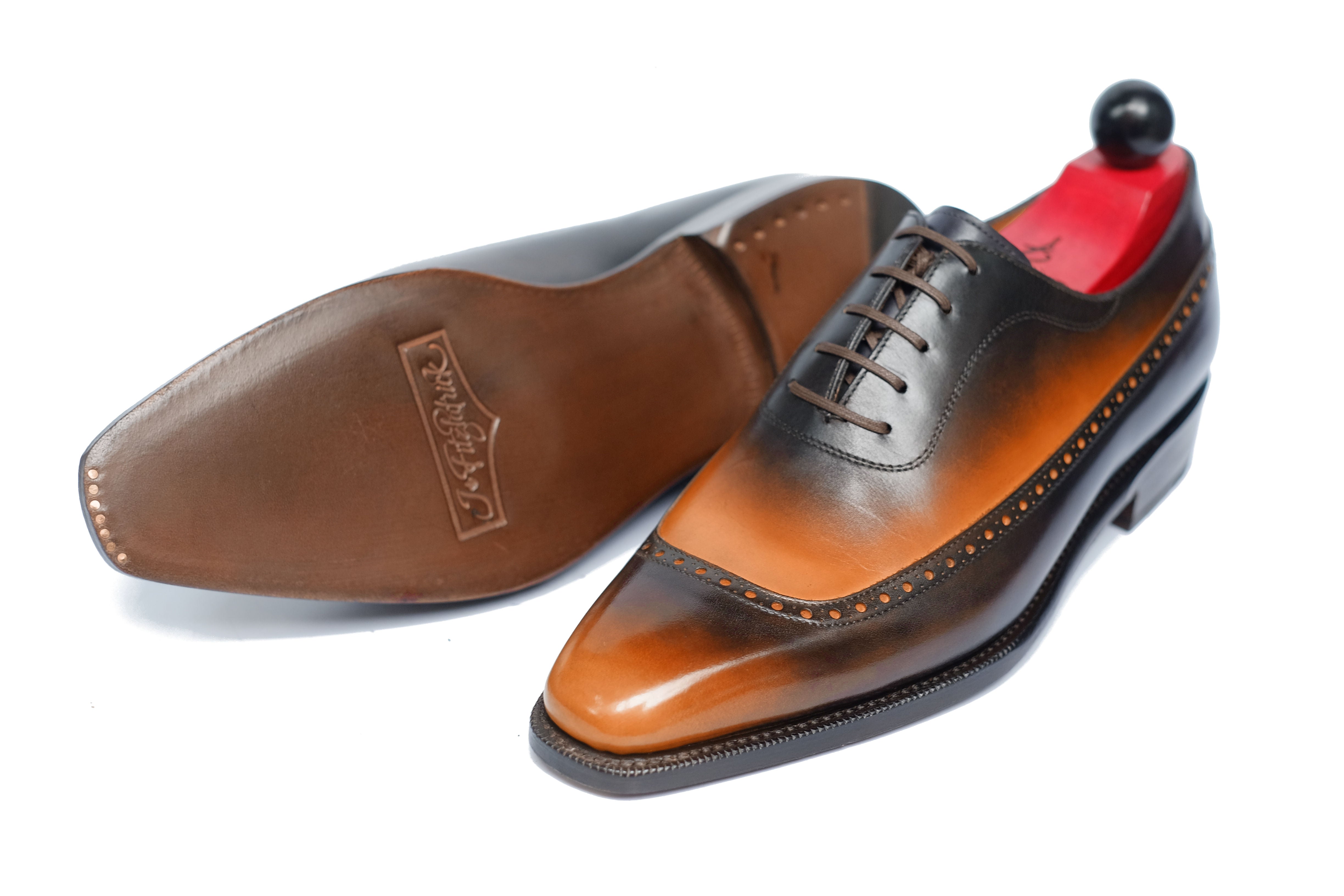 Patina Caramel - MTO - Sebastien-Made To Order Oxfords Custom Patina-J.FitzPatrick Footwear