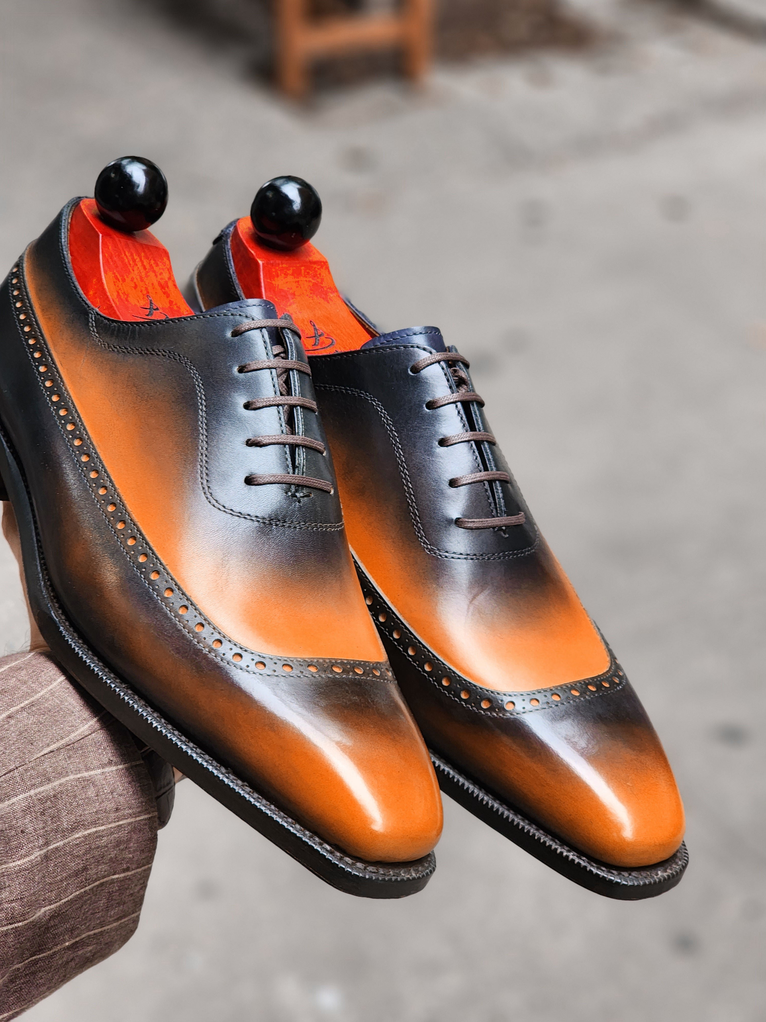 Patina Caramel - MTO - Sebastien-Made To Order Oxfords Custom Patina-J.FitzPatrick Footwear