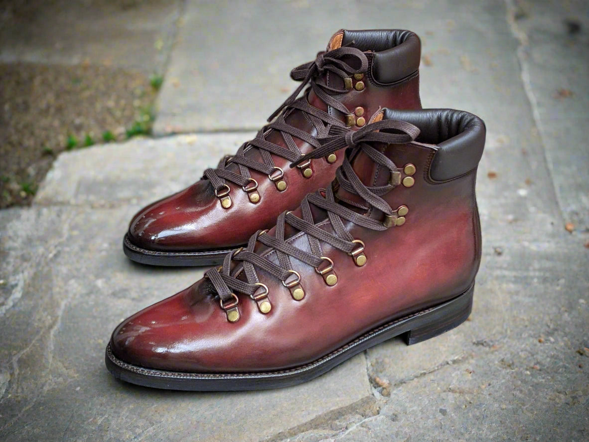 Patina Cherry Tree - MTO - Snoqualmie-Made To Order Alpine Hiker Boots-J.FitzPatrick Footwear