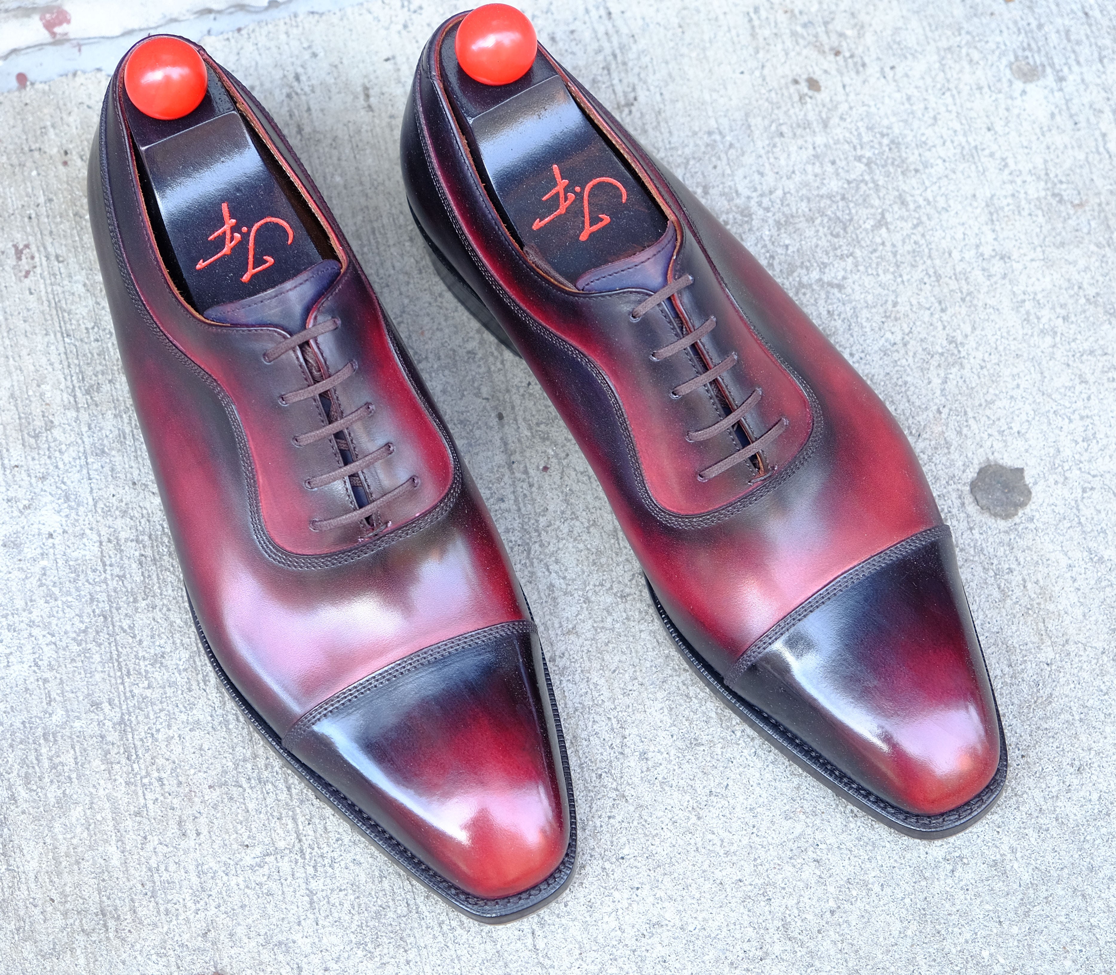 Patina Ember - MTO - Woodway-Made To Order Oxfords Custom Patina-J.FitzPatrick Footwear