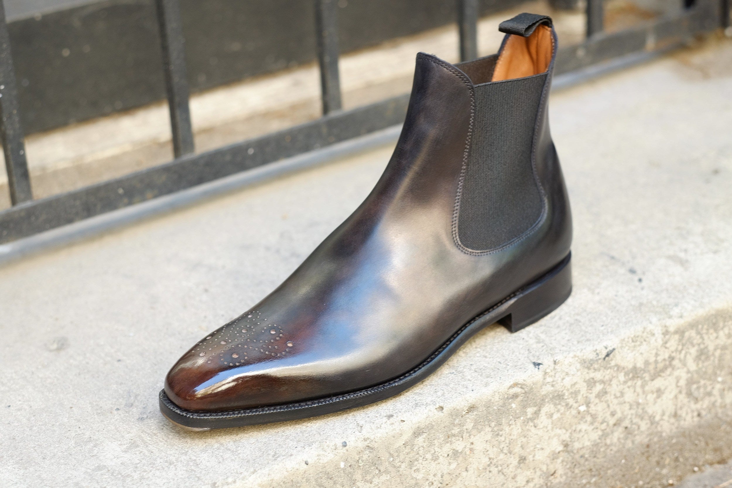 Patina Golem - MTO - Highland-Made To Order Chelsea Boots-J.FitzPatrick Footwear