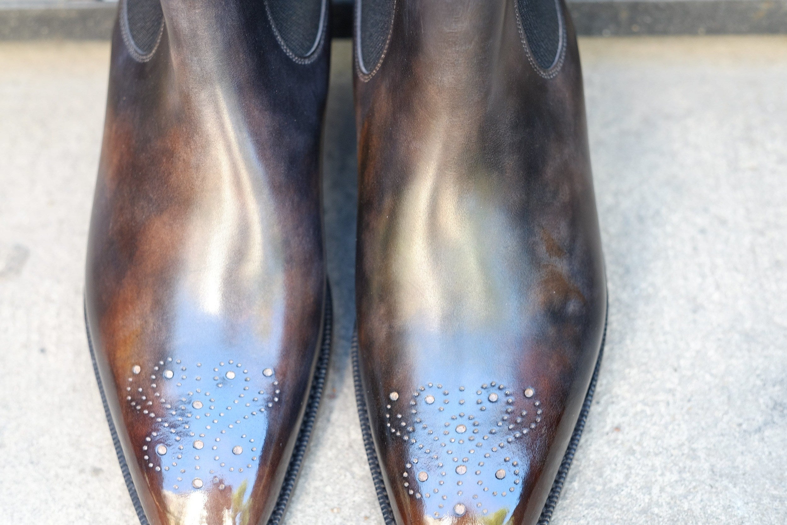 Patina Golem - MTO - Highland-Made To Order Chelsea Boots-J.FitzPatrick Footwear