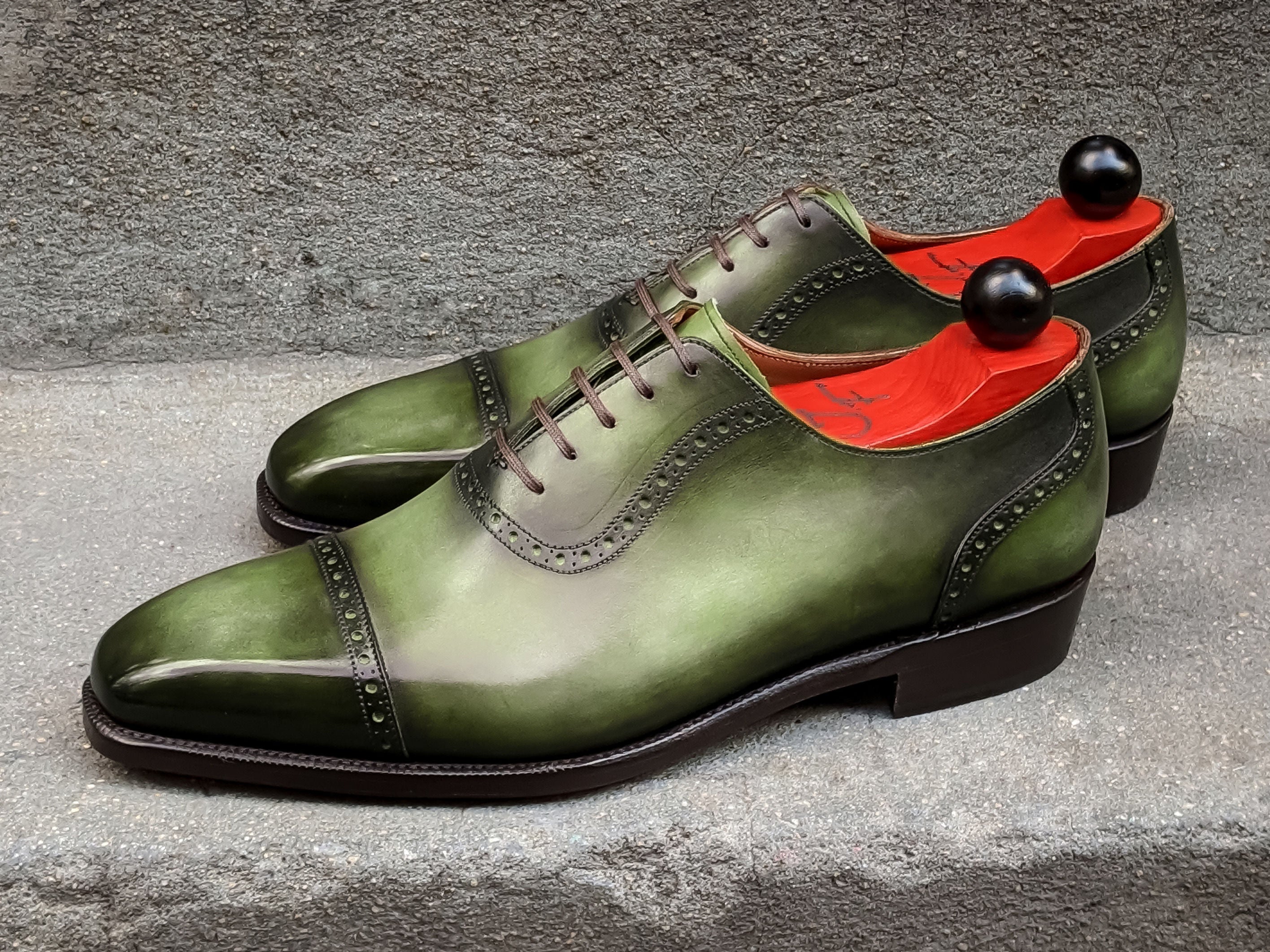 Patina Granny Smith - MTO - Sunnyside-Made To Order Oxfords Custom Patina-J.FitzPatrick Footwear