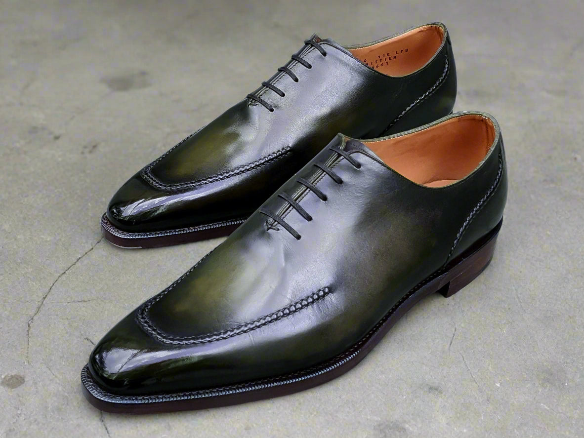 Patina Ivy Leaf - MTO - Whittier-Made To Order Oxfords Custom Patina-J.FitzPatrick Footwear
