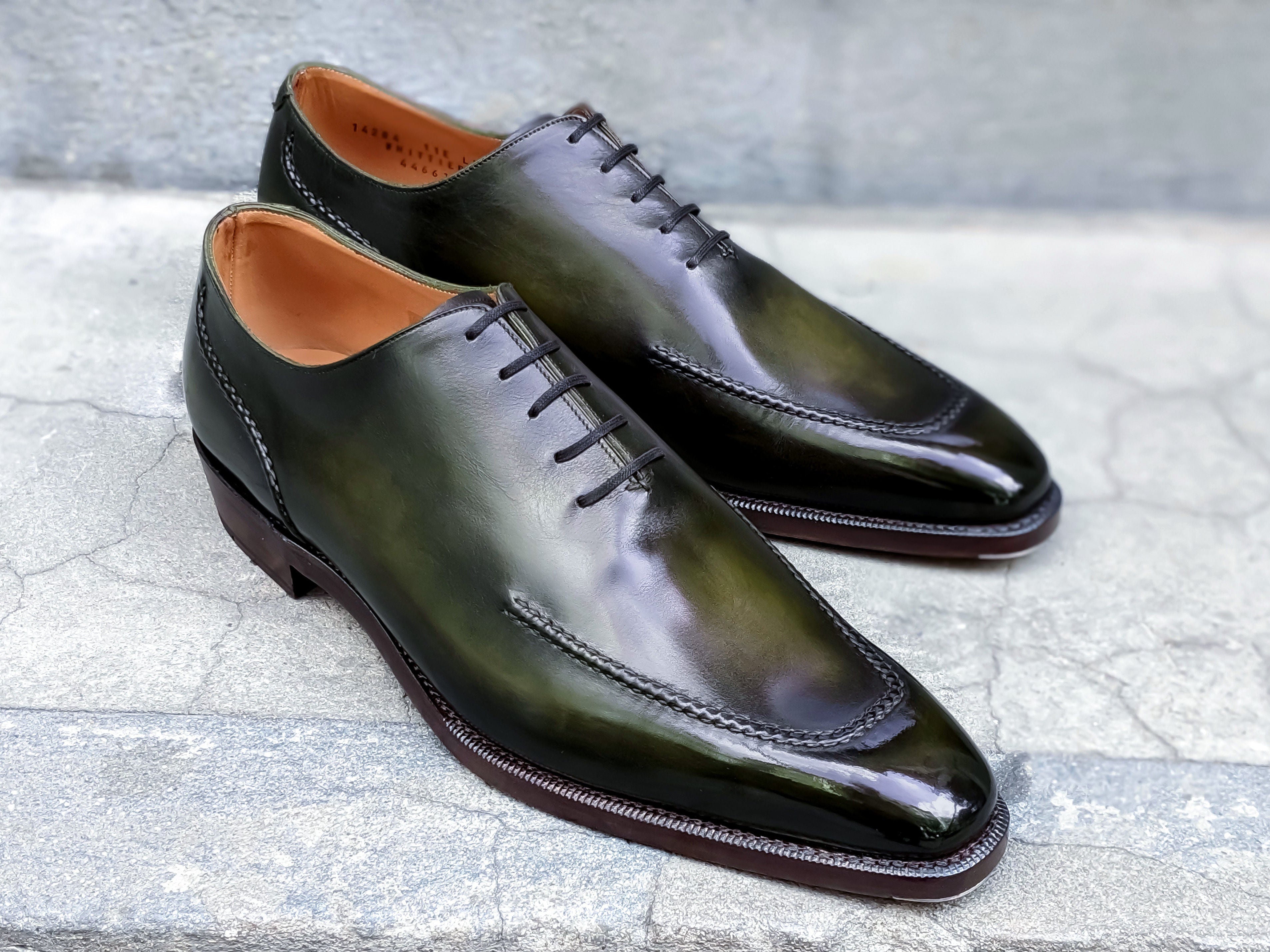 Patina Ivy Leaf - MTO - Whittier-Made To Order Oxfords Custom Patina-J.FitzPatrick Footwear