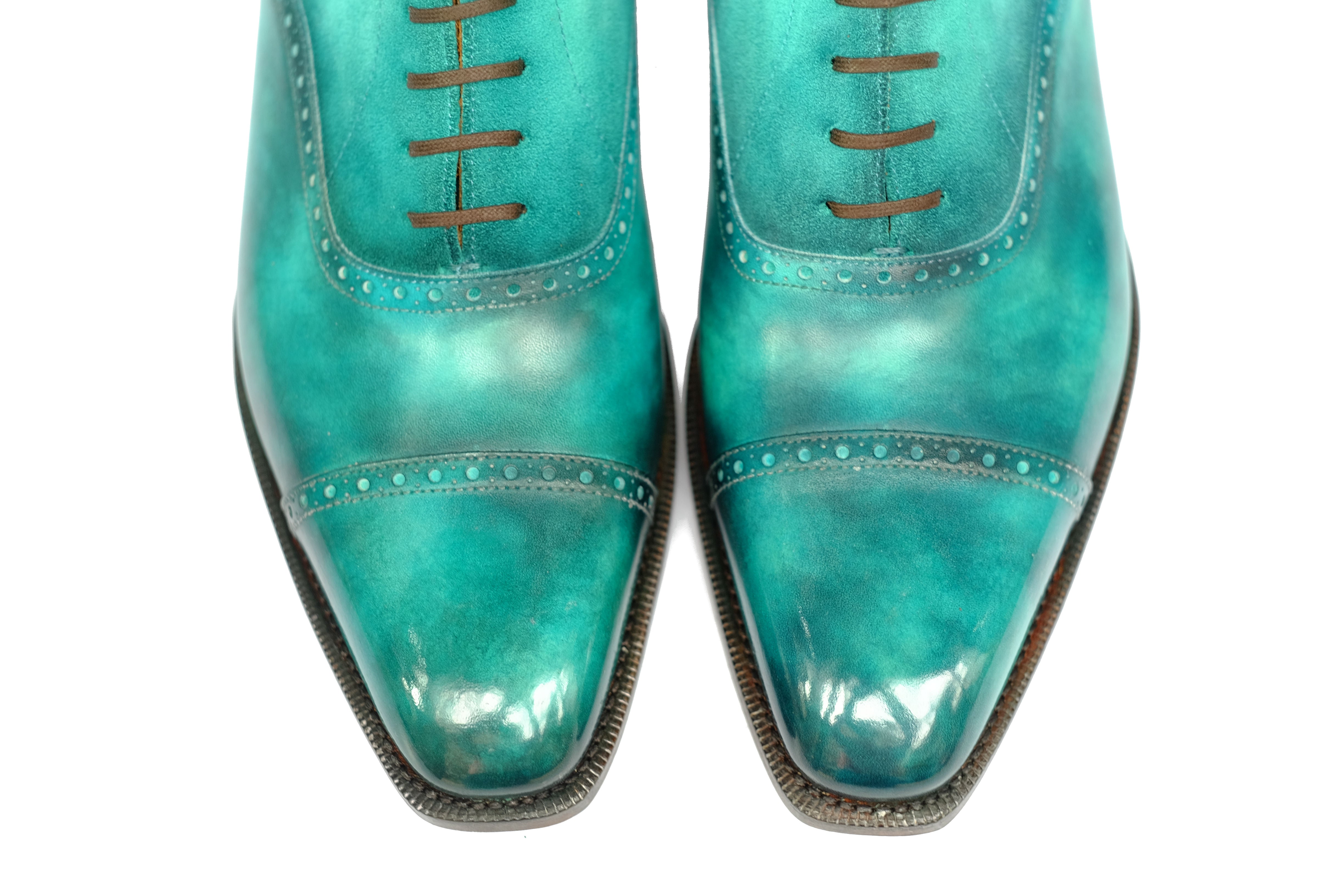 Patina Jade Vine - MTO - Seaview-Made To Order Lace Laceup Boots-J.FitzPatrick Footwear