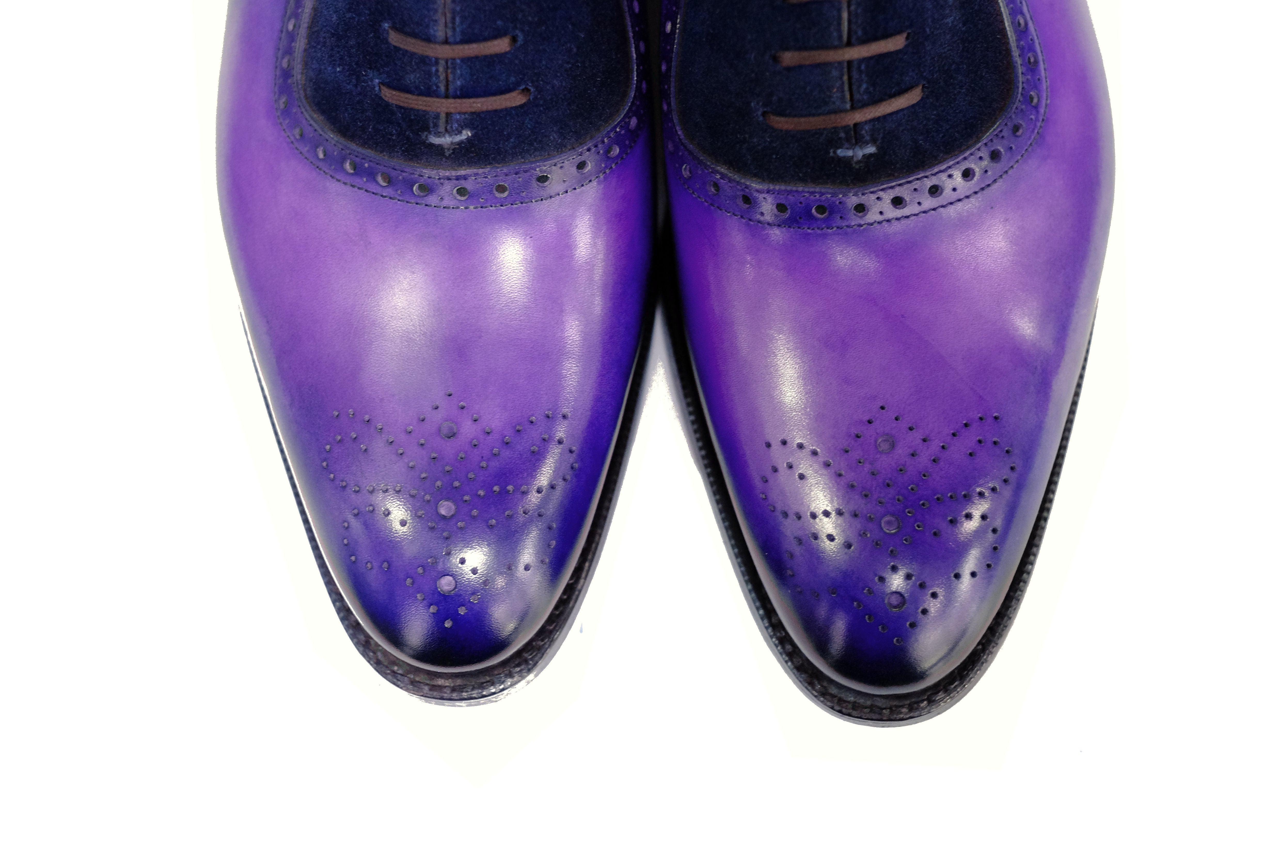 Patina Purple Sunset - MTO - Roosevelt-Made To Order Oxfords Custom Patina-J.FitzPatrick Footwear
