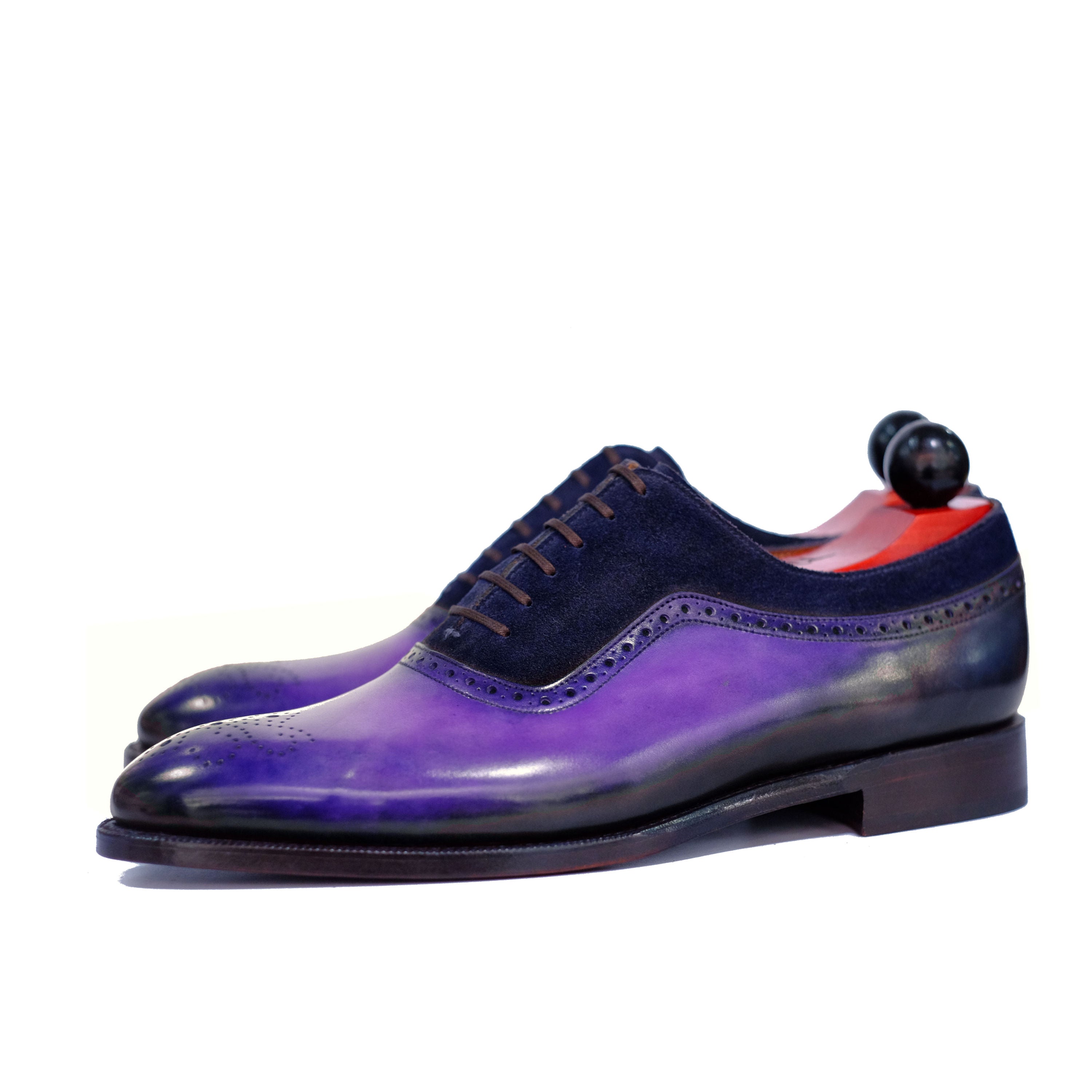Patina Purple Sunset - MTO - Roosevelt-Made To Order Oxfords Custom Patina-J.FitzPatrick Footwear