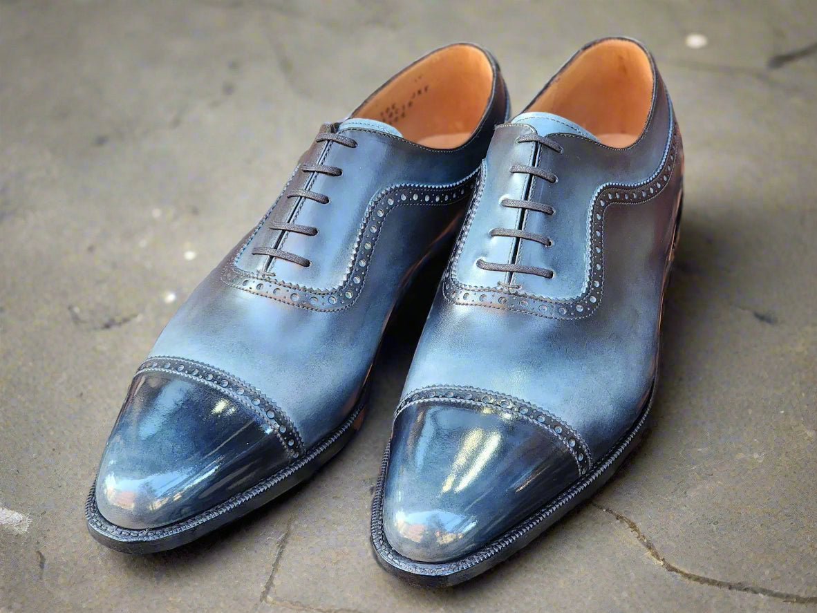 Patina Reverse Moonstone - MTO - Palacio-Made To Order Oxfords Custom Patina-J.FitzPatrick Footwear