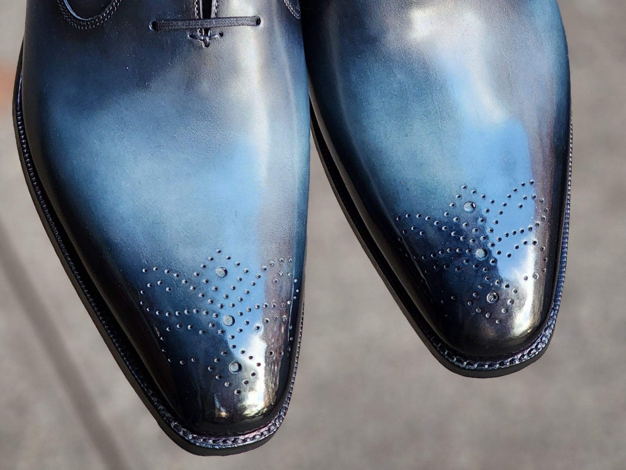 Patina Reverse Moonstone - MTO - Tacoma-Made To Order Oxfords Custom Patina-J.FitzPatrick Footwear