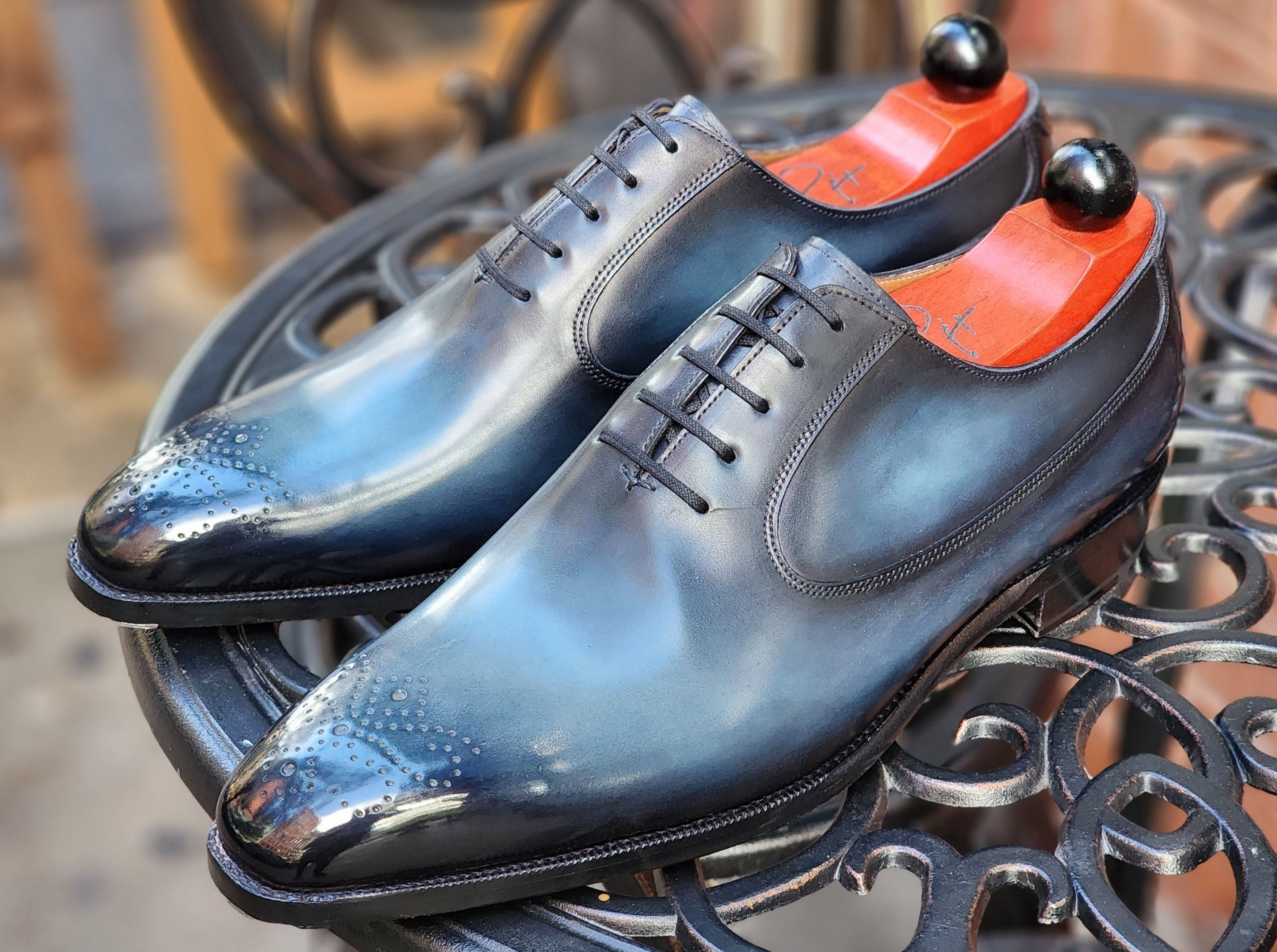 Patina Reverse Moonstone - MTO - Tacoma-Made To Order Oxfords Custom Patina-J.FitzPatrick Footwear
