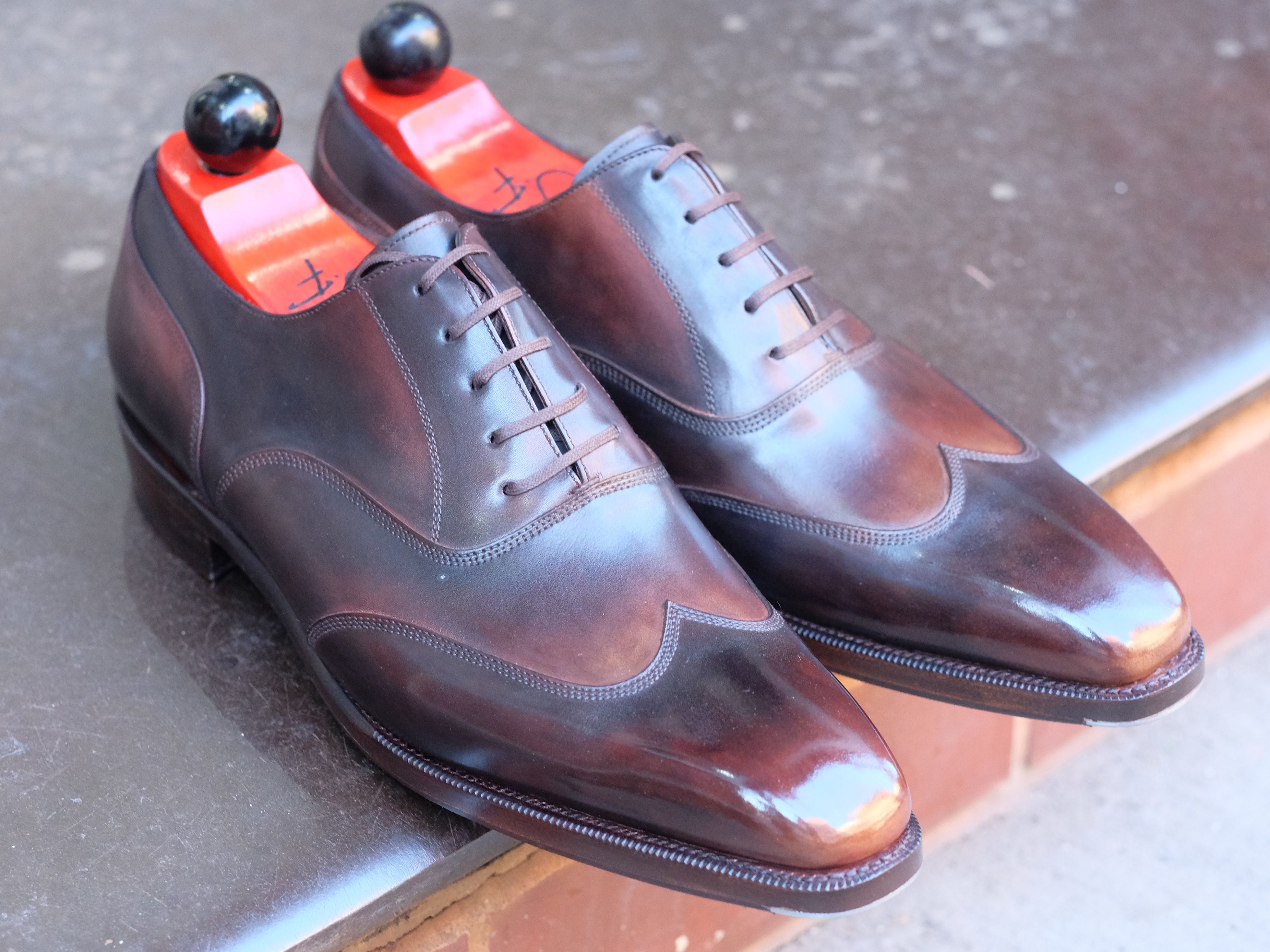 Patina Reverse Tiger's Eye - MTO - Pullman-Made To Order Oxfords Custom Patina-J.FitzPatrick Footwear