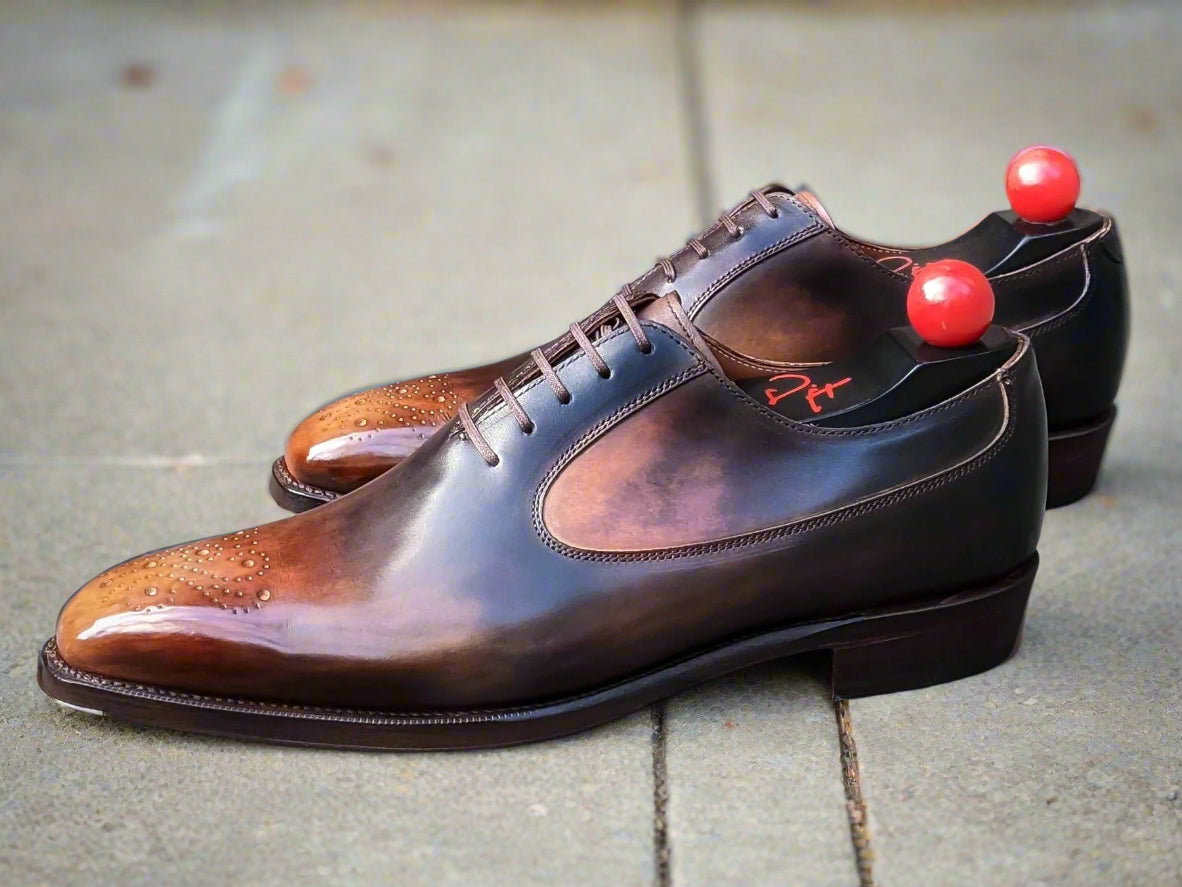 Patina Reverse Tiger's Eye - MTO - Tacoma-Made To Order Oxfords Custom Patina-J.FitzPatrick Footwear
