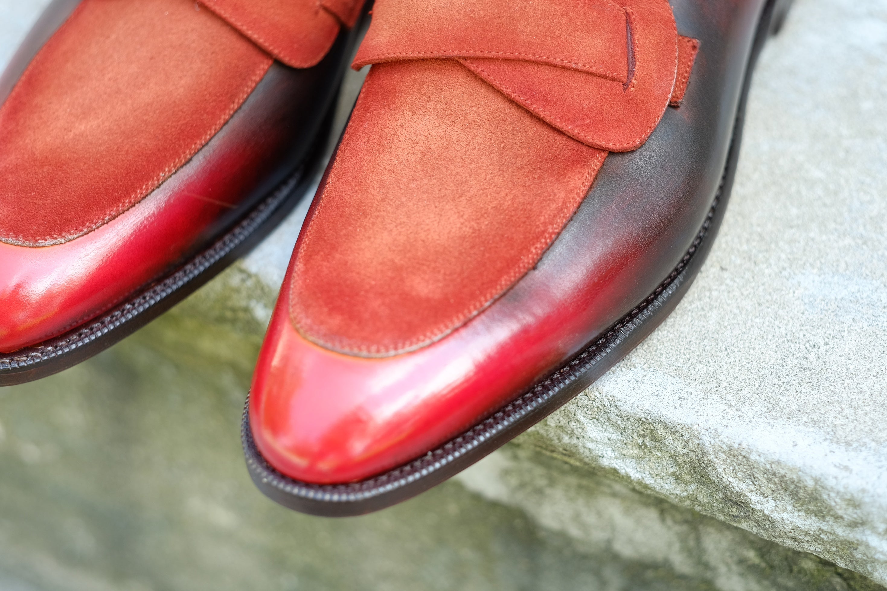 Patina Rust - MTO - Meridian-Made To Order Butterfly Loafer Custom Patina-J.FitzPatrick Footwear