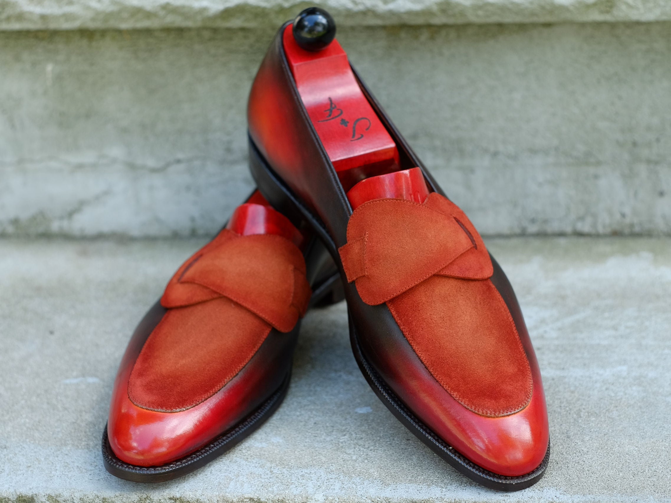 Patina Rust - MTO - Meridian-Made To Order Butterfly Loafer Custom Patina-J.FitzPatrick Footwear