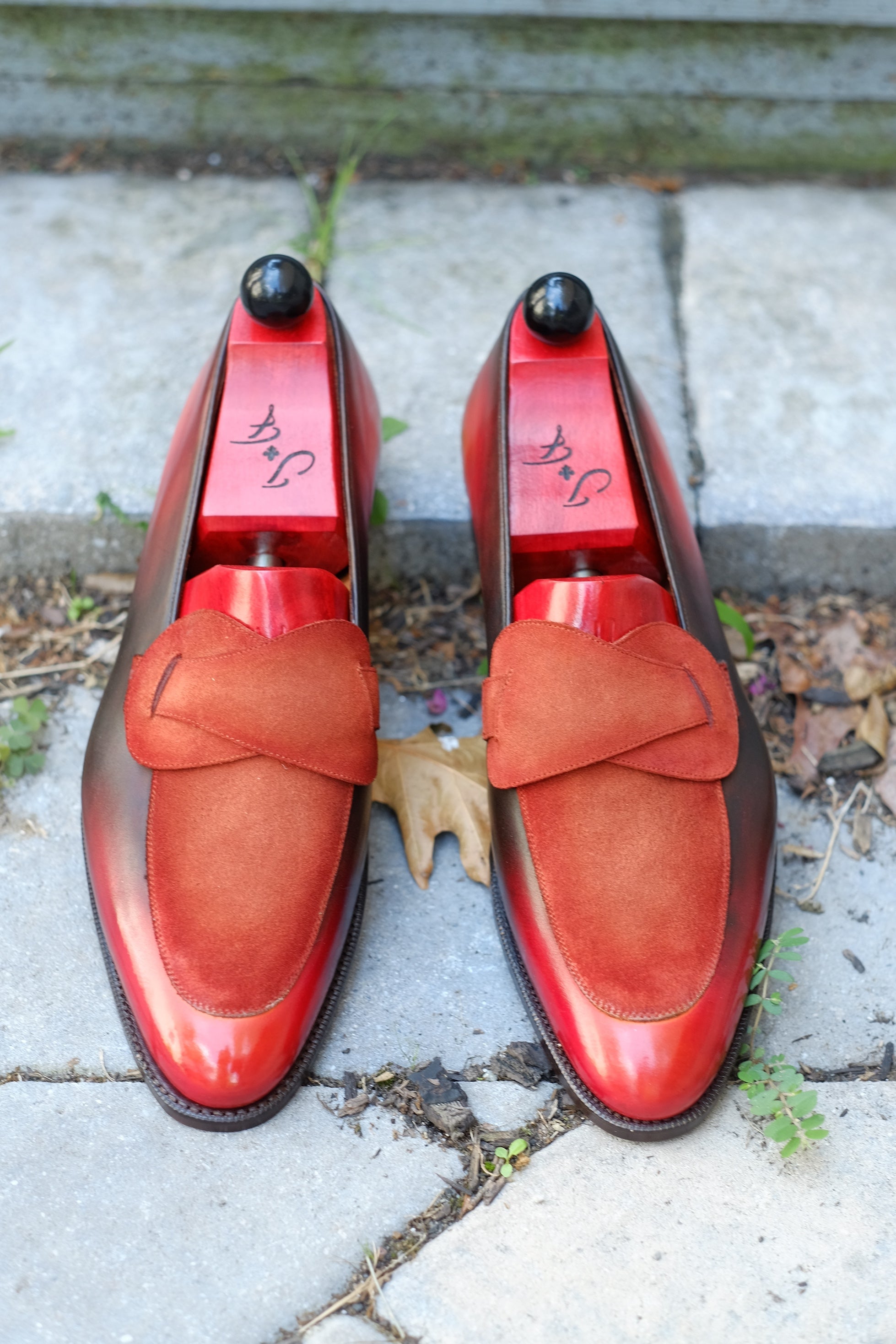 Patina Rust - MTO - Meridian-Made To Order Butterfly Loafer Custom Patina-J.FitzPatrick Footwear
