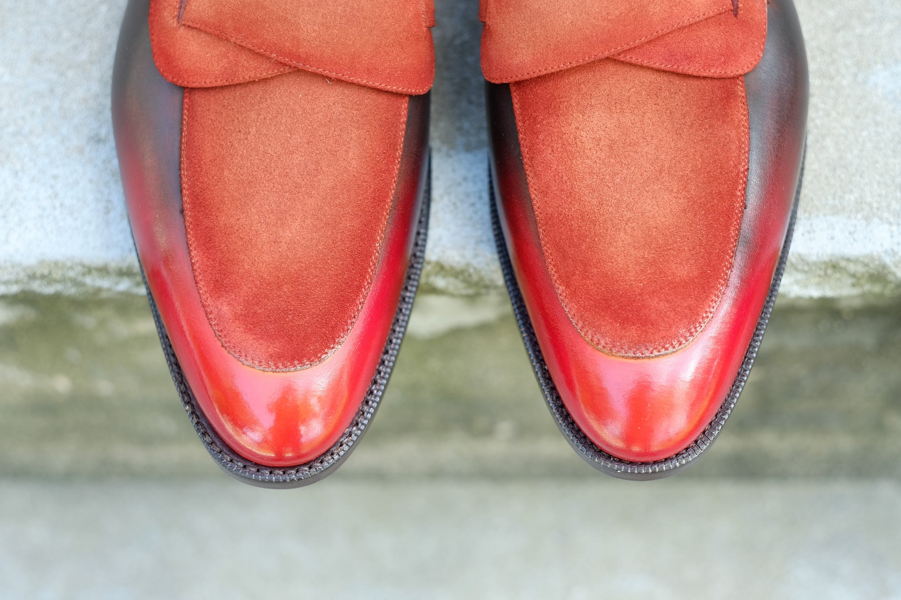 Patina Rust - MTO - Meridian-Made To Order Butterfly Loafer Custom Patina-J.FitzPatrick Footwear