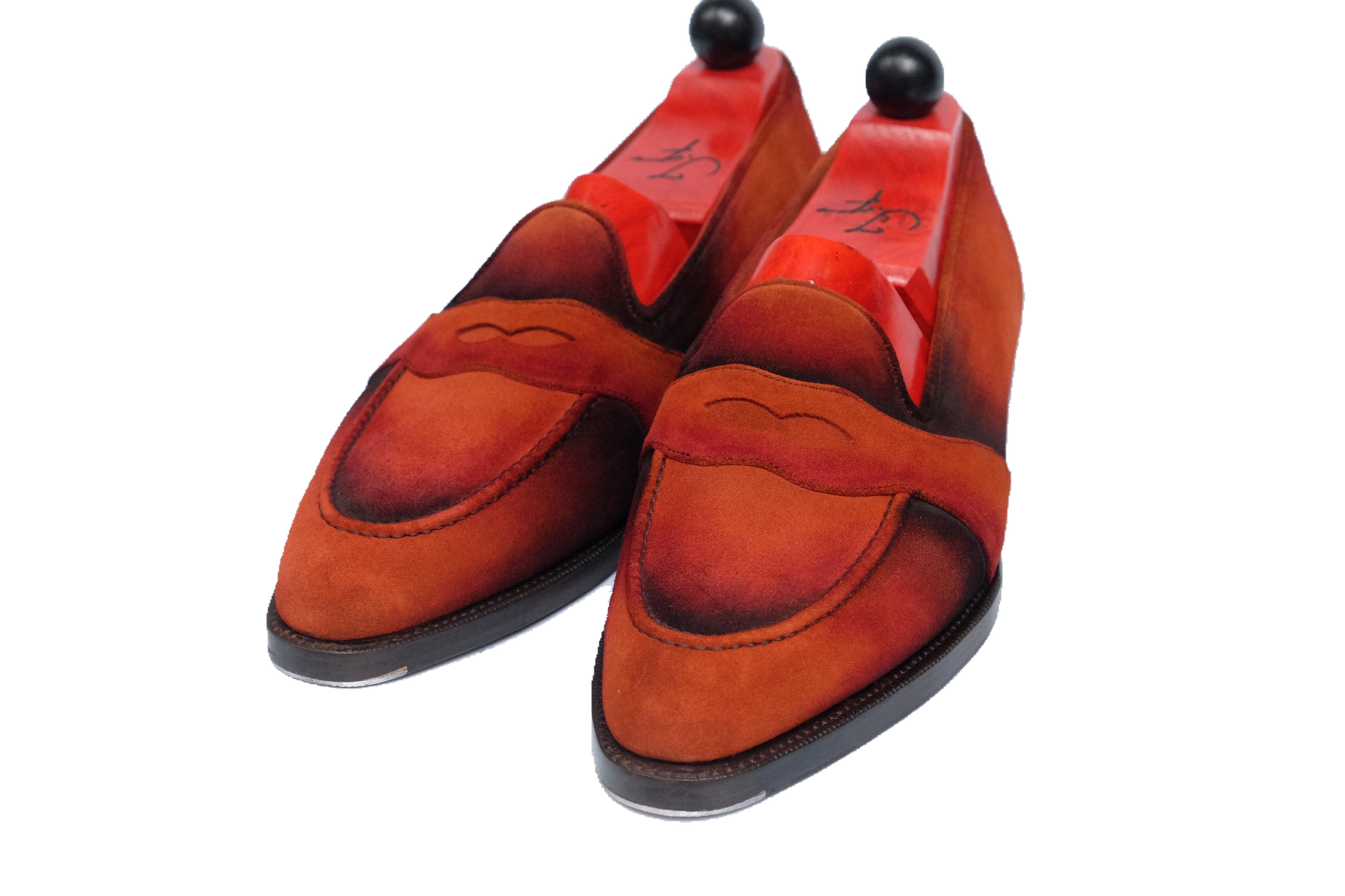 Patina Vesuvio - MTO - Madison - JKF Last - Single Leather Sole-Made To Order Penny Loafer Full Strap Custom Patina-J.FitzPatrick Footwear