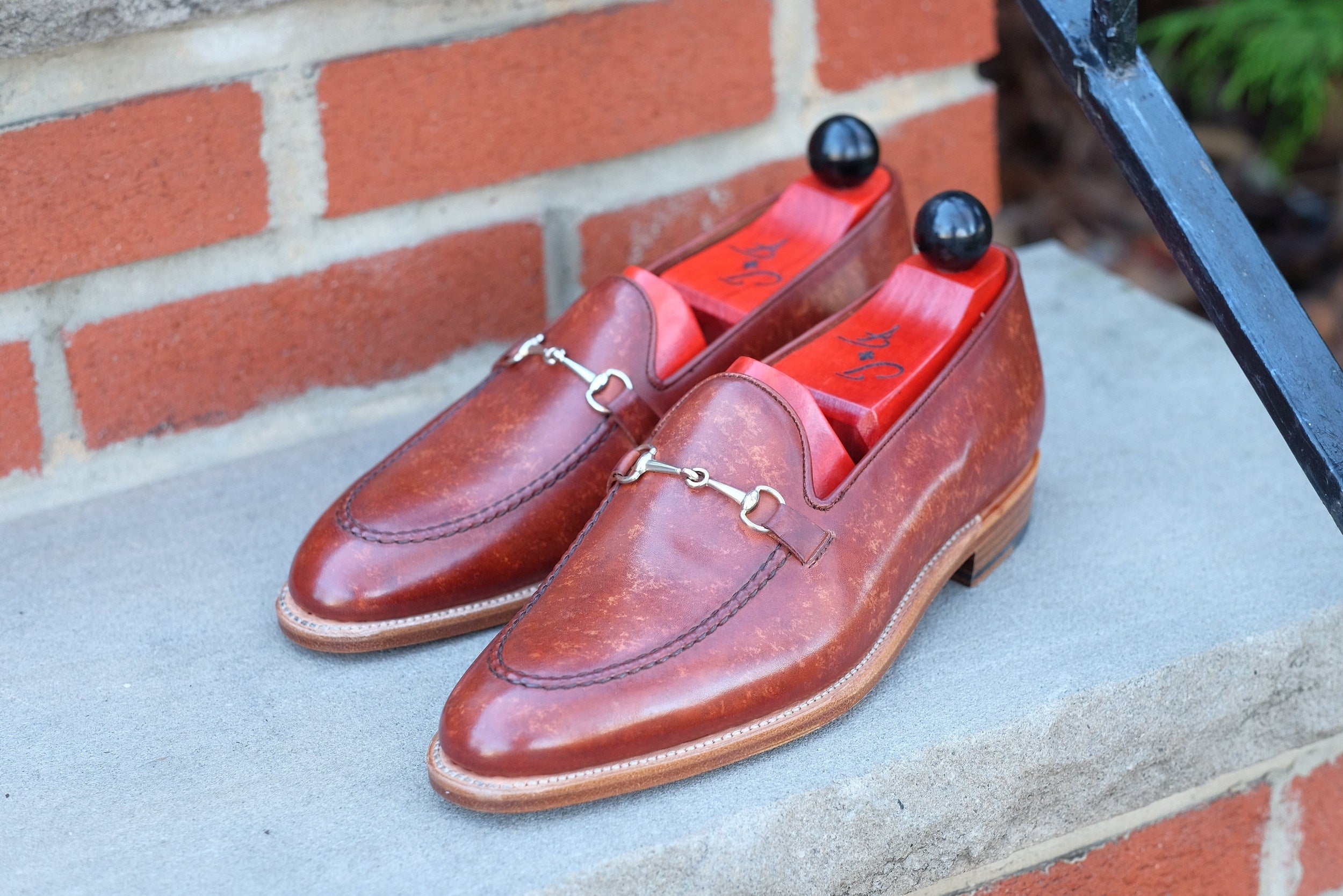 Pike - Gold Marble Patina - PRE ORDER-Horse Bit Horsebit Loafers-J.FitzPatrick Footwear