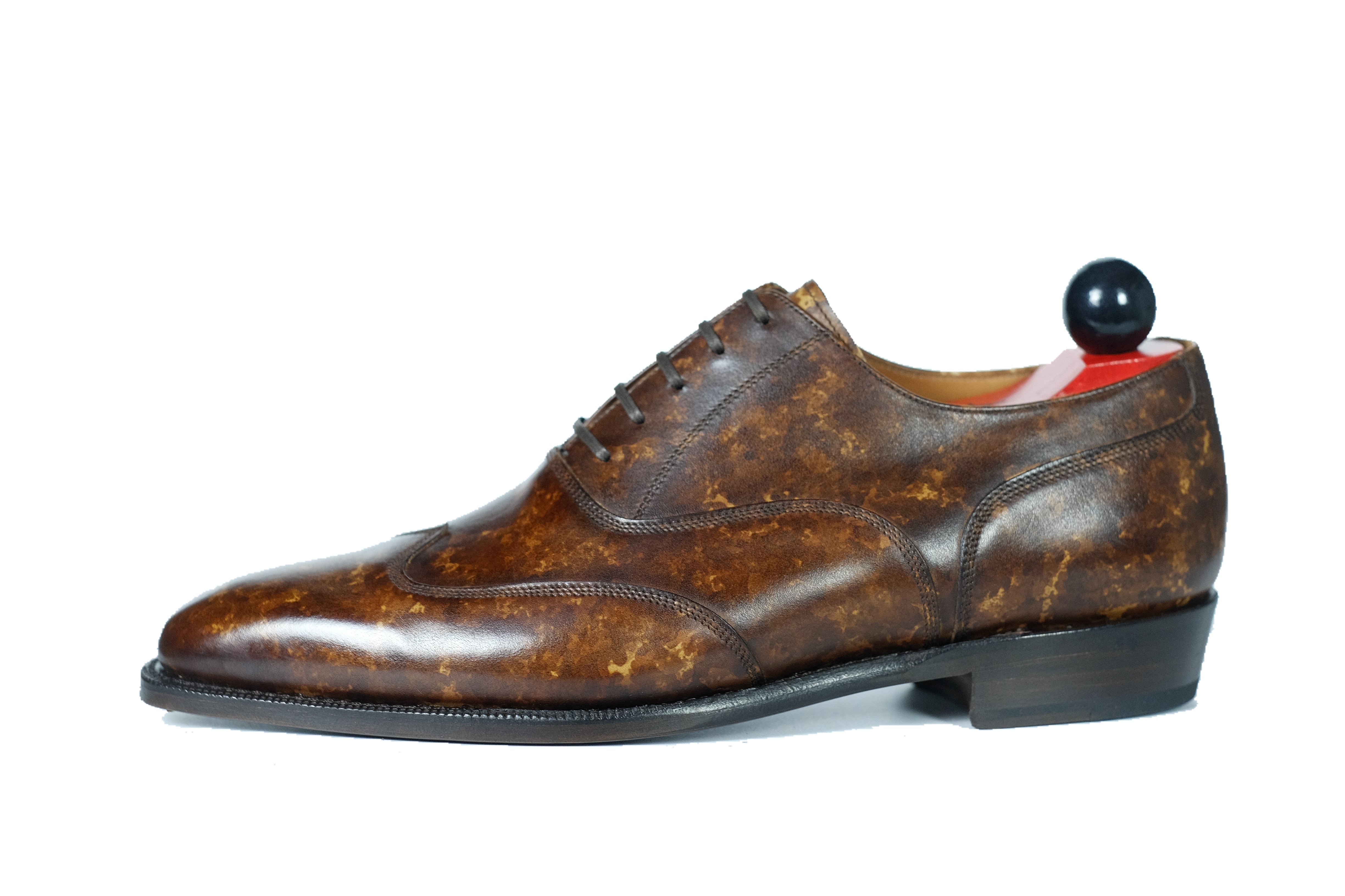 Pullman - Copper Marble Patina - PRE ORDER-Austerity Brogue Oxfords-J.FitzPatrick Footwear
