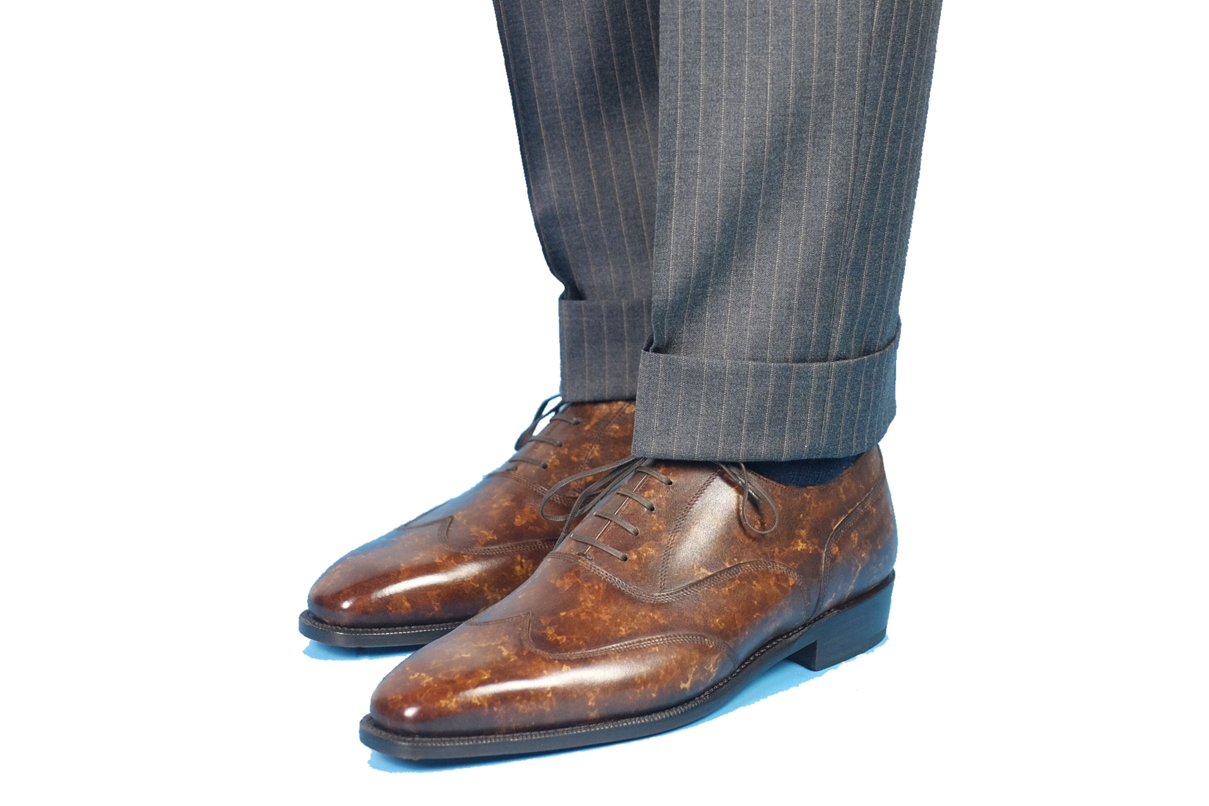 Pullman - Copper Marble Patina - PRE ORDER-Austerity Brogue Oxfords-J.FitzPatrick Footwear