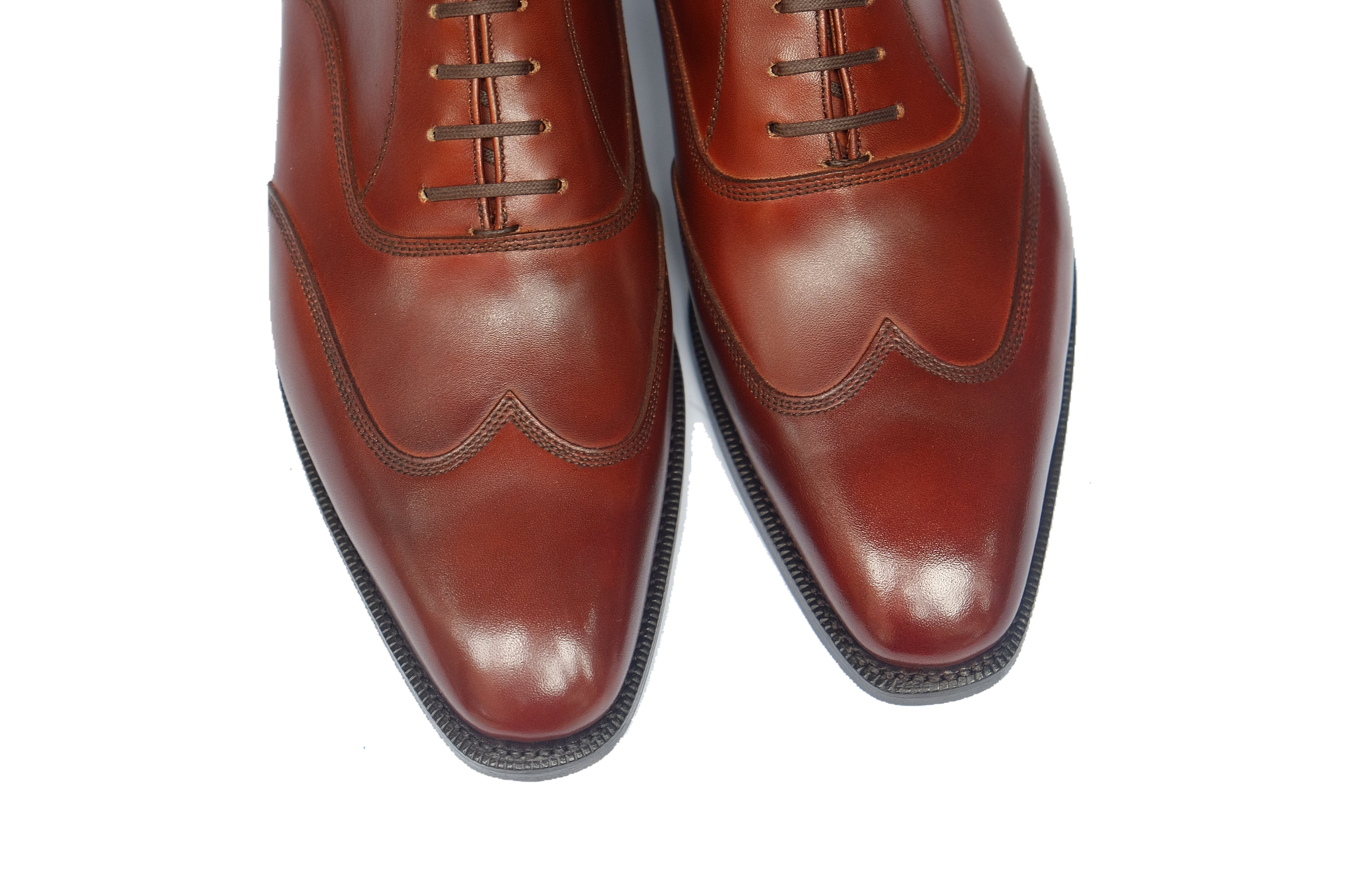 Pullman - MTO - Auburn Calf - LPB Last - Single Leather Sole-Made To Order Austerity Brogue Oxfords-J.FitzPatrick Footwear